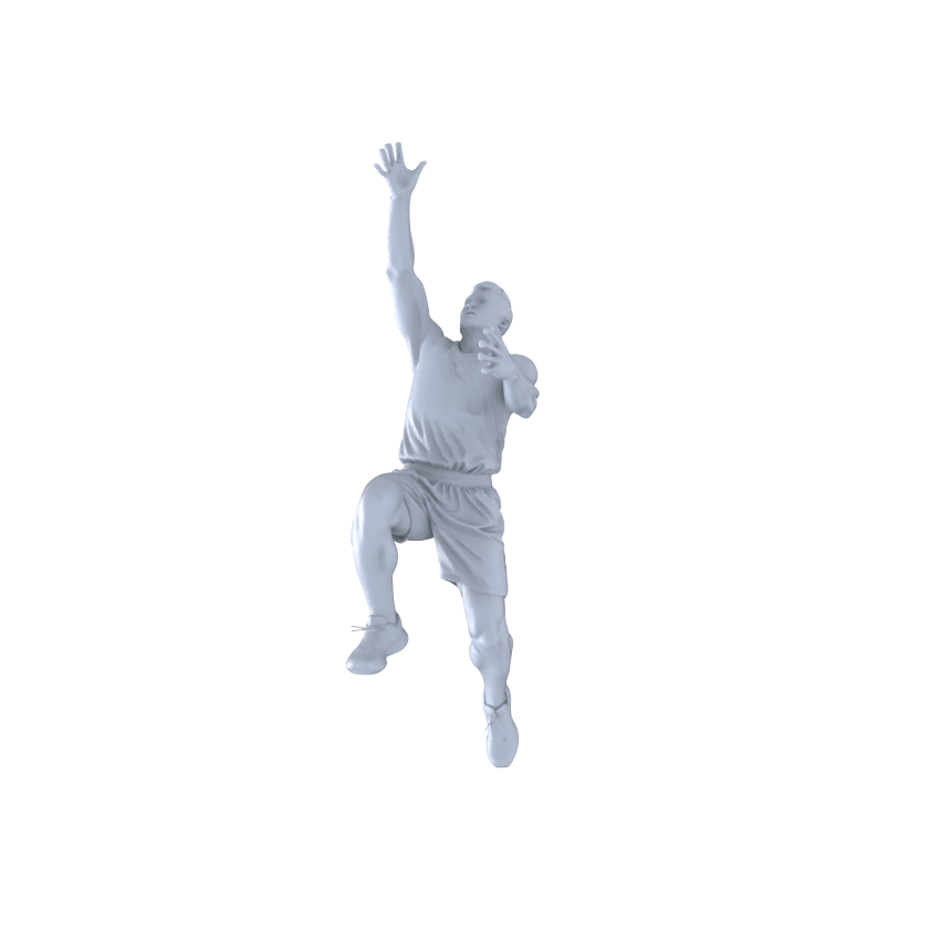 Detail view of MRY-SFW LYTR550 Modern Court Basketball Players Pose Group of 5 Miniature Car Diorama Figures Scene Props Accessories Resin Model