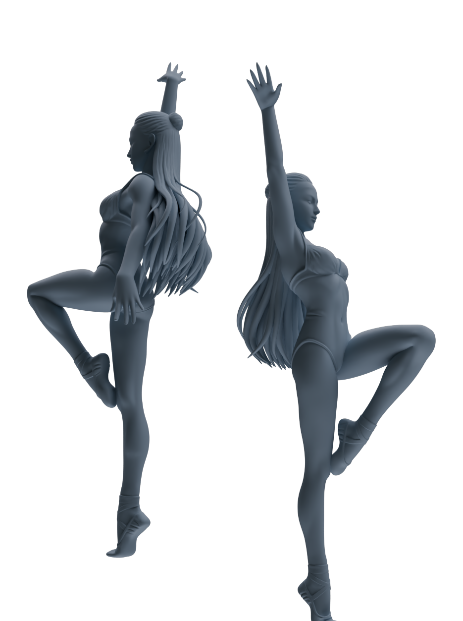 Detail view of MRY-SFW LYTR835 Rhythmic Gymnastics Female Athlete Figure Modern Model 6 pcs Miniature Car Diorama Figures Scene Props Accessories Resin Model