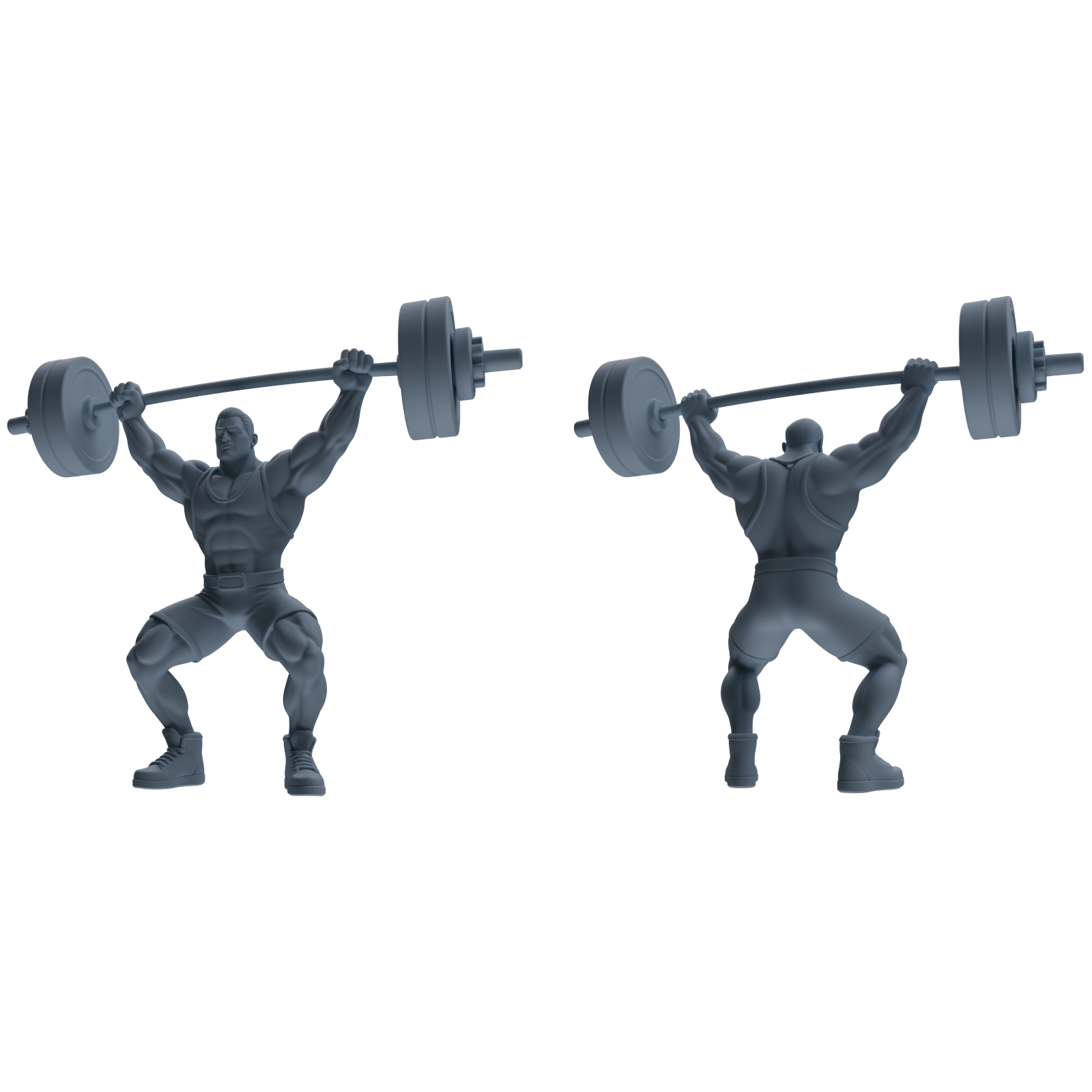Detail view of MRY-SFW LYTR798 Weightlifting Fitness Figure Modern Model 6 pcs Miniature Car Diorama Figures Scene Props Accessories Resin Model