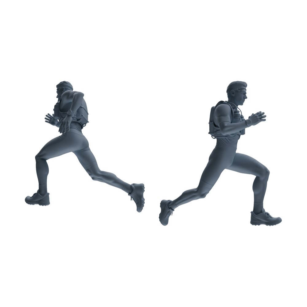 Detail view of MRY-SFW LYTR821 Outdoor Running Athlete Figure Modern Model 6 pcs Miniature Car Diorama Figures Scene Props Accessories Resin Model