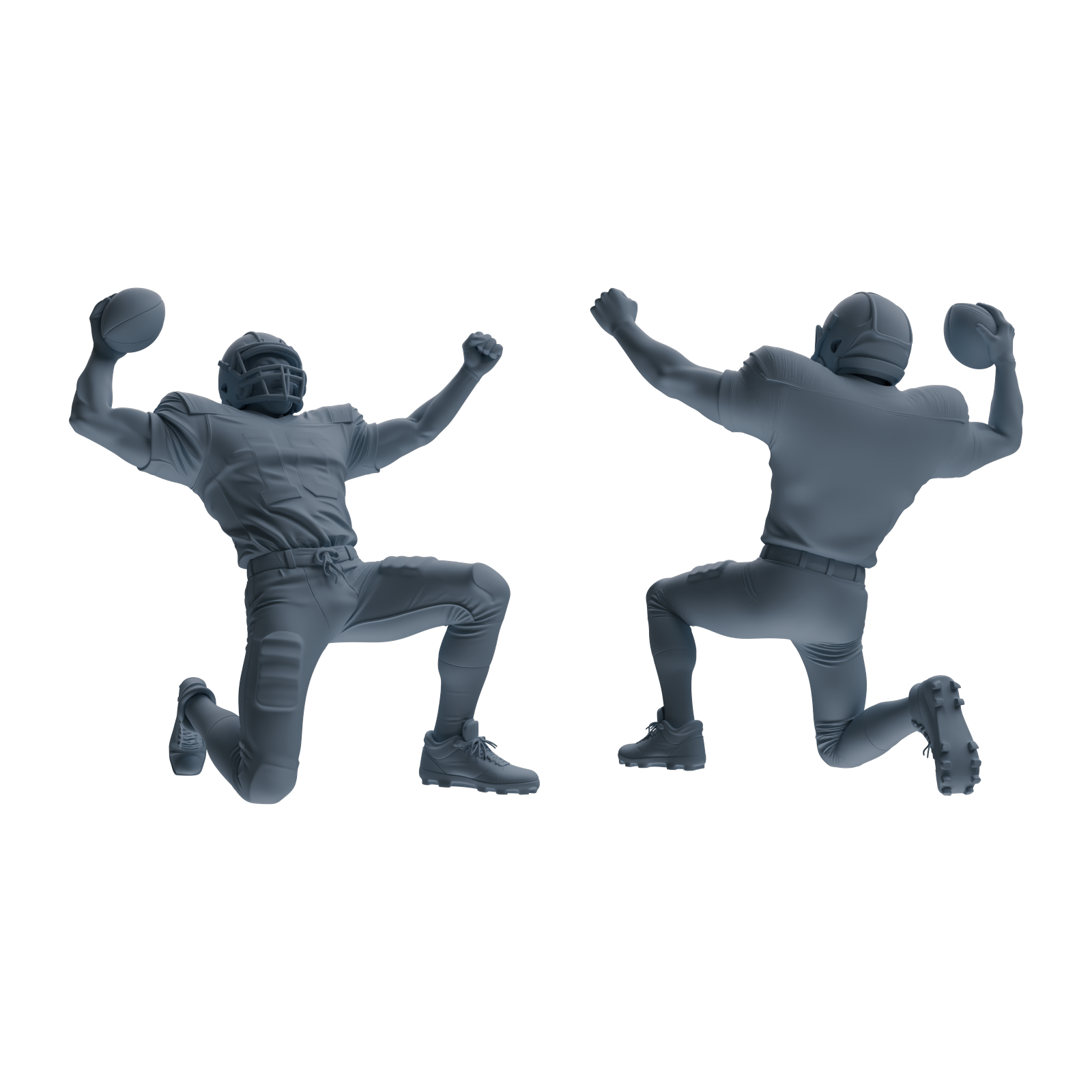 Detail view of MRY-SFW LYTR809 American Football Player Figure Modern Model 5 pcs Miniature Car Diorama Figures Scene Props Accessories Resin Model