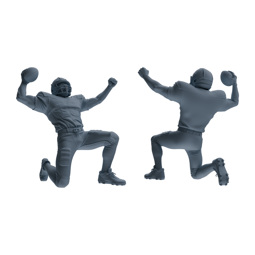 Detail view of MRY-SFW LYTR809 American Football Player Figure Modern Model 5 pcs Miniature Car Diorama Figures Scene Props Accessories Resin Model