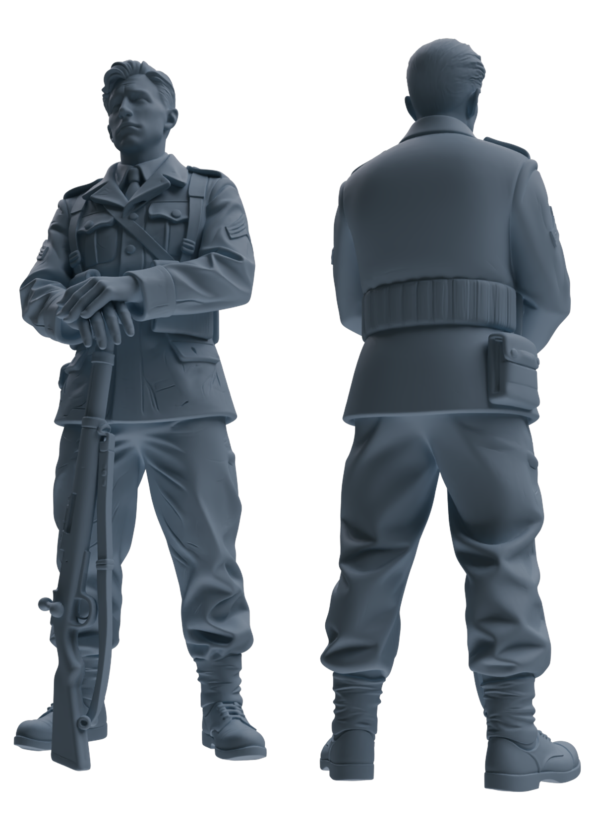 MRY-SFW SSTR178 Miniatures Soldier Model Kit Resting Soldier Pose Modern Model 6 pcs