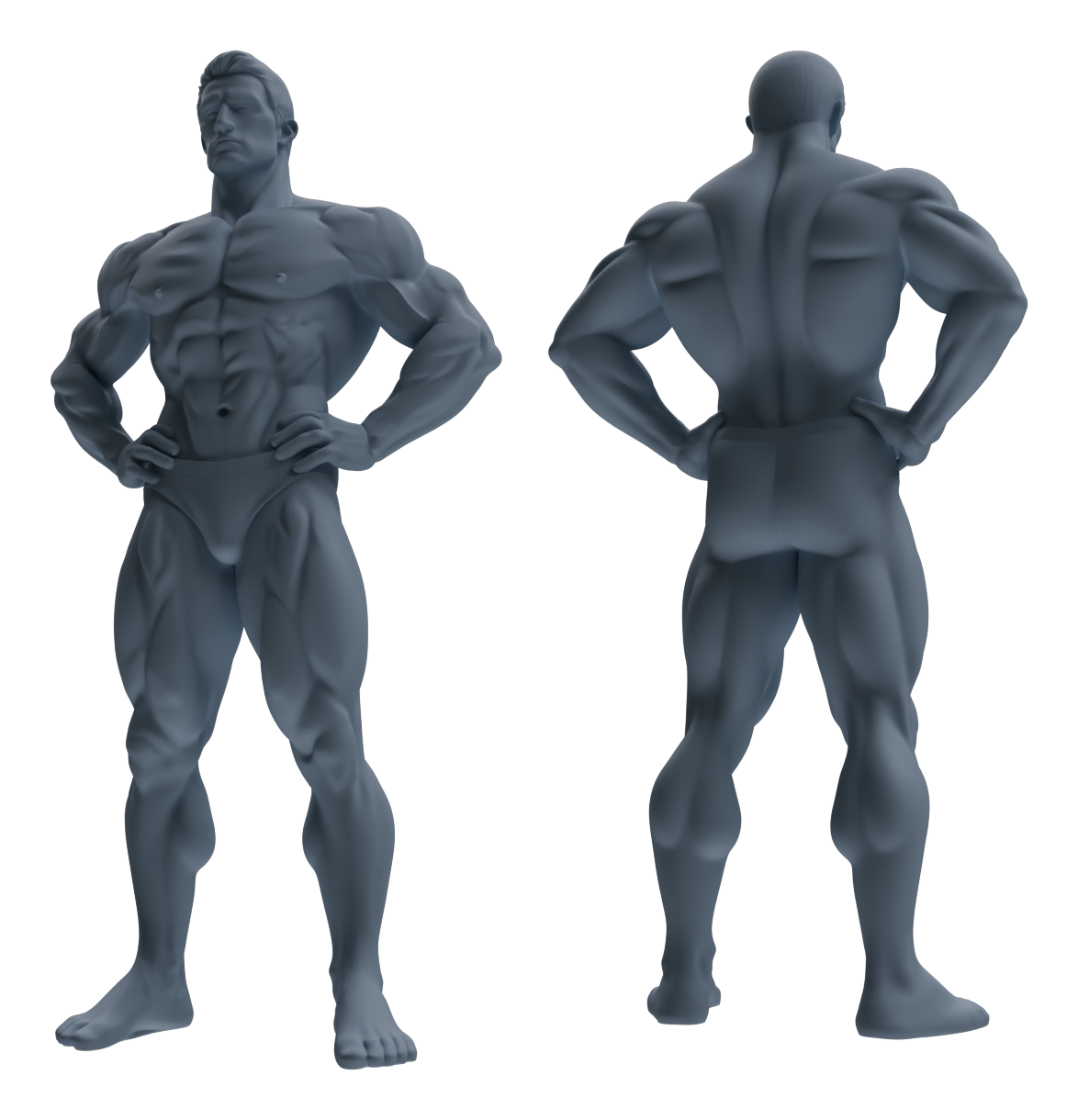 Detail view of MRY-SFW LYTR829 Male Bodybuilder Figure Modern Model 6 pcs Miniature Car Diorama Figures Scene Props Accessories Resin Model