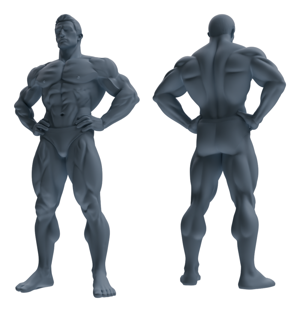 Detail view of MRY-SFW LYTR829 Male Bodybuilder Figure Modern Model 6 pcs Miniature Car Diorama Figures Scene Props Accessories Resin Model