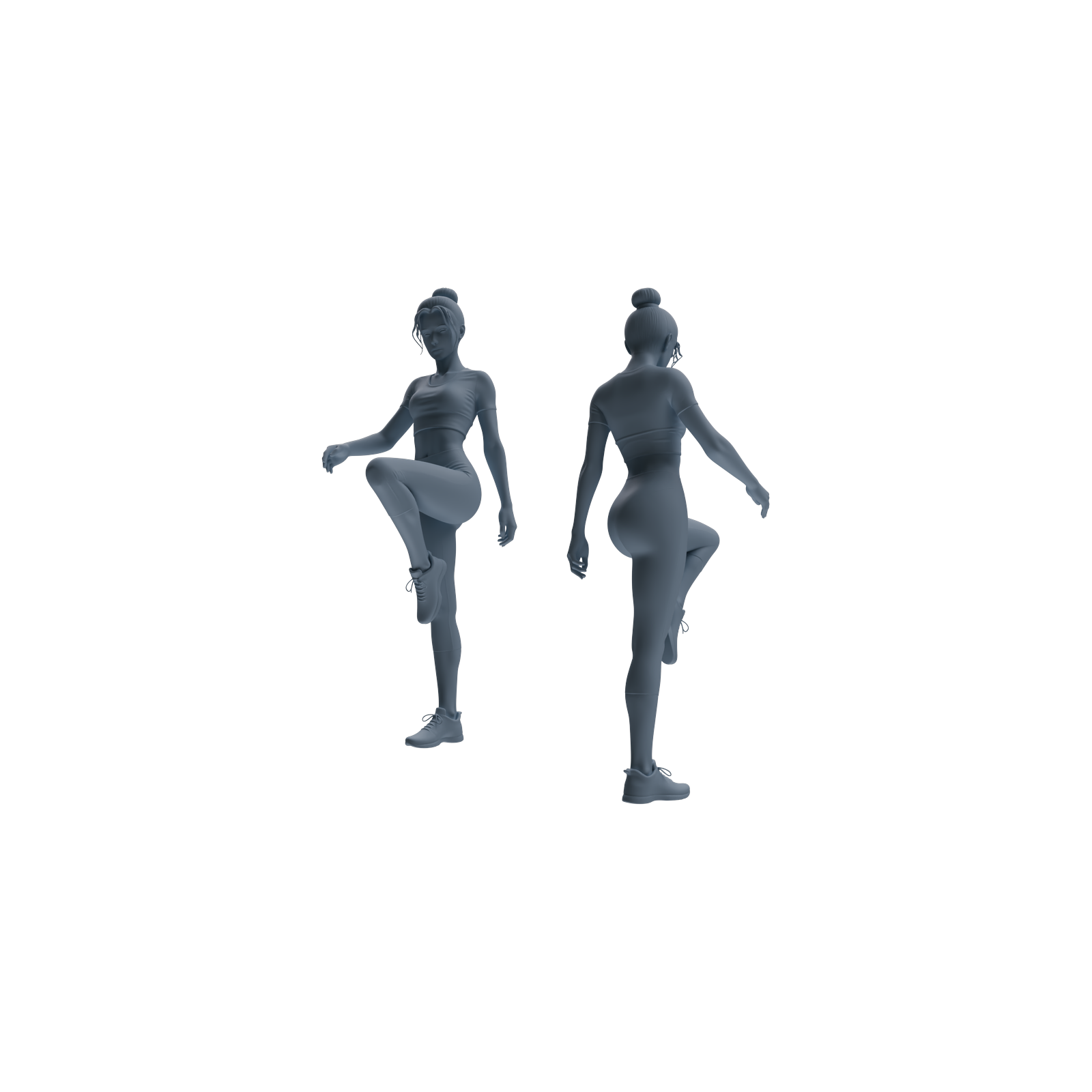 Detail view of MRY-SFW LYTR810 Female Yoga Figure Modern Model 5 pcs Miniature Car Diorama Figures Scene Props Accessories Resin Model