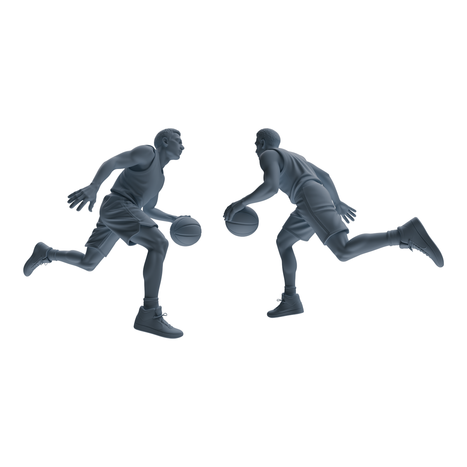 Detail view of MRY-SFW LYTR804 Basketball Player Figure Modern Model 5 pcs Miniature Car Diorama Figures Scene Props Accessories Resin Model