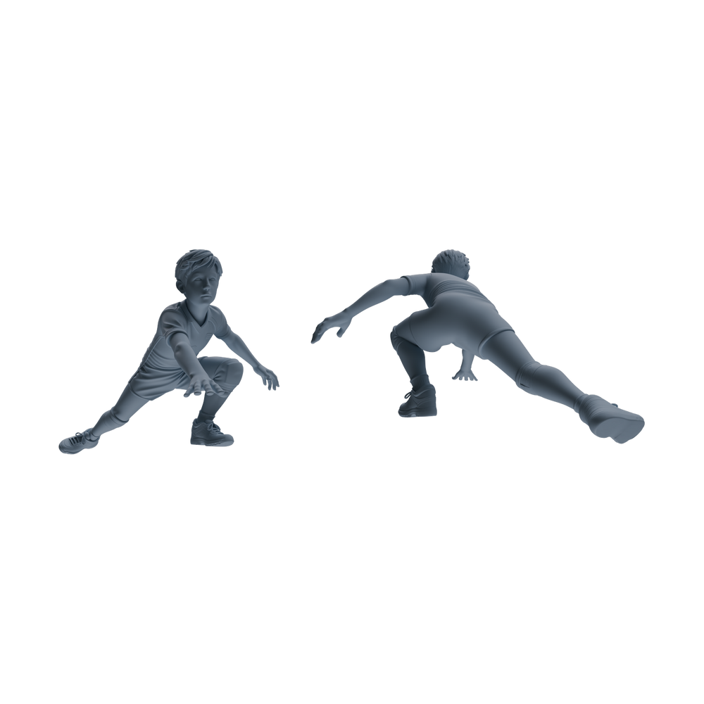Detail view of MRY-SFW LYTR819 Child Basketball Player Figure Modern Model 6 pcs Miniature Car Diorama Figures Scene Props Accessories Resin Model