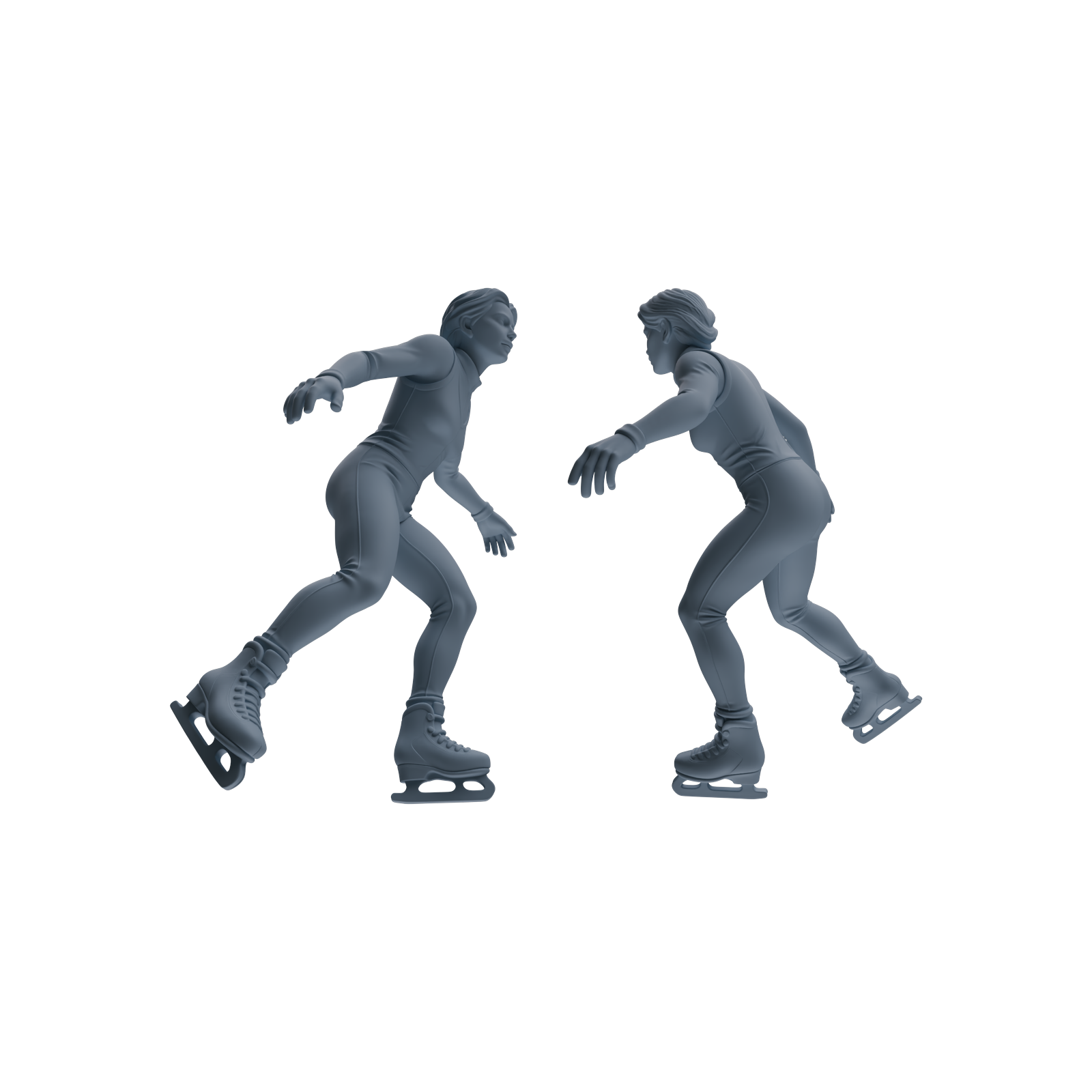 Detail view of MRY-SFW LYTR801 Figure Skating Figure Modern Model 6 pcs Miniature Car Diorama Figures Scene Props Accessories Resin Model