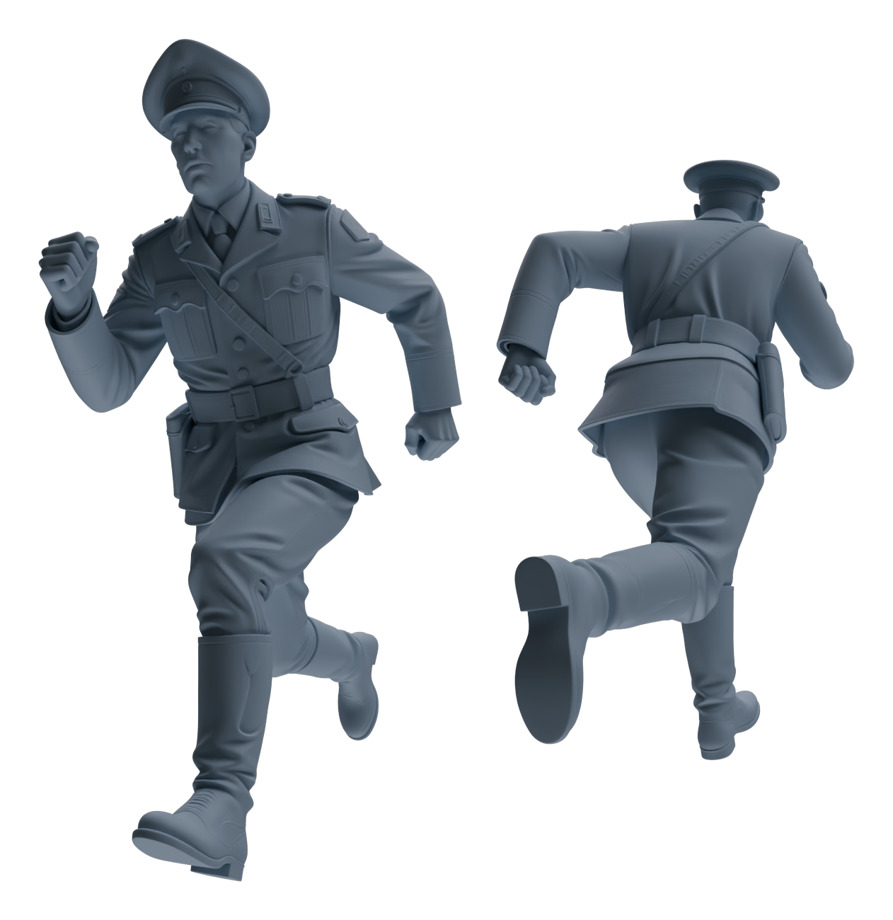 Detail view of MRY-SFW LYGR583 WWII French Army Six-Person Daily Routine Model