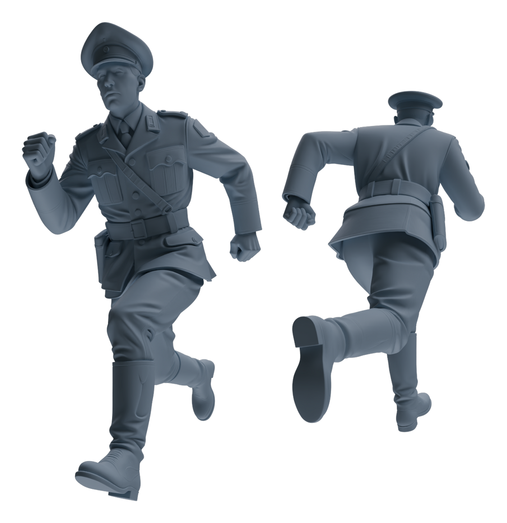 Detail view of MRY-SFW LYGR583 WWII French Army Six-Person Daily Routine Model