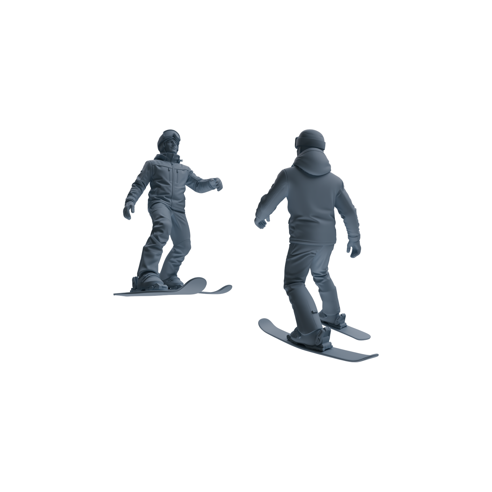 Detail view of MRY-SFW LYTR803 Skiing Figure Modern Model 6 pcs Miniature Car Diorama Figures Scene Props Accessories Resin Model