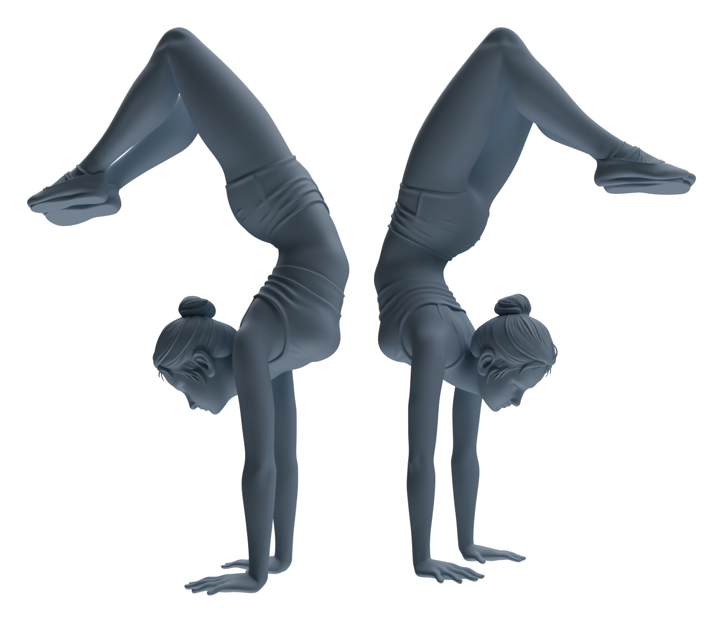 Detail view of MRY-SFW LYTR830 Yoga Female Athlete Figure Modern Model 6 pcs Miniature Car Diorama Figures Scene Props Accessories Resin Model
