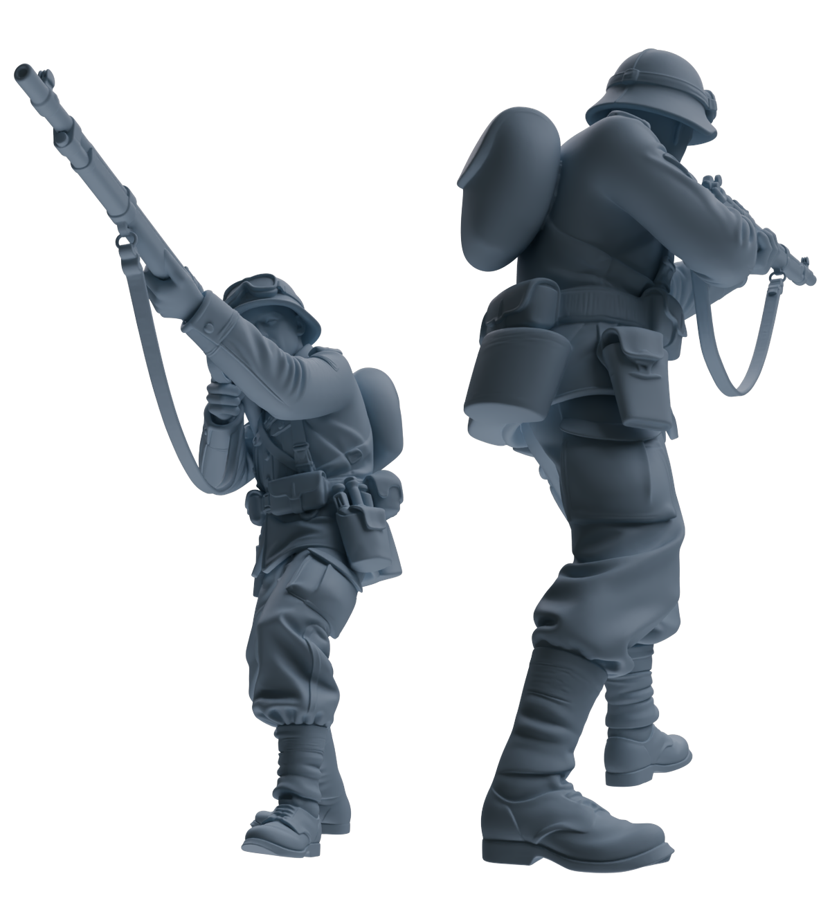 MRY-SFW SSTR191 Miniatures Soldier Model Kit Multi-Scenario Combat Soldier Pose Modern Model 5 pcs