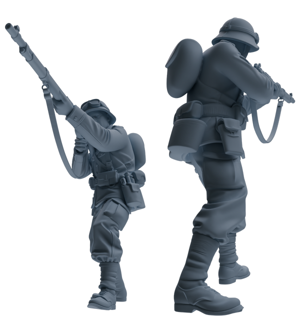 MRY-SFW SSTR191 Miniatures Soldier Model Kit Multi-Scenario Combat Soldier Pose Modern Model 5 pcs