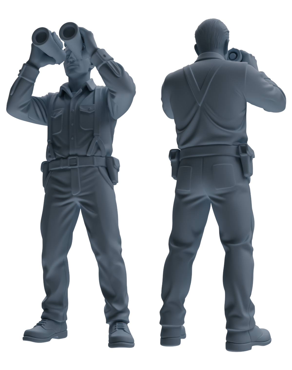 MRY-SFW SSTR188 Miniatures Soldier Model Kit Multi-Functional Recon Soldier Pose Modern Model 5 pcs