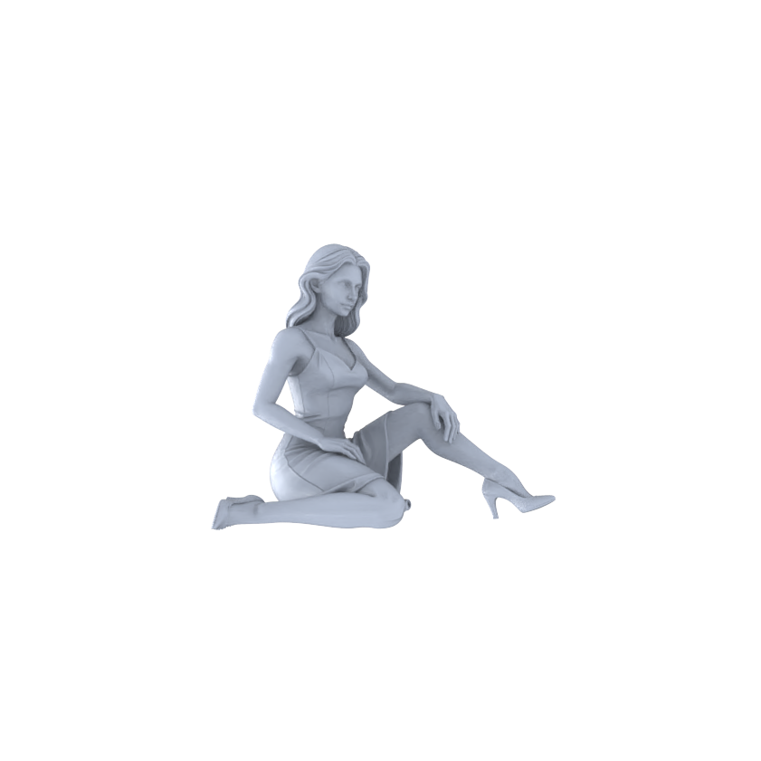 Detail view of MRY-SFW LYTR559 Modern Urban Fashion Women Pose Group of 6 Miniature Car Diorama Figures Scene Props Accessories Resin Model