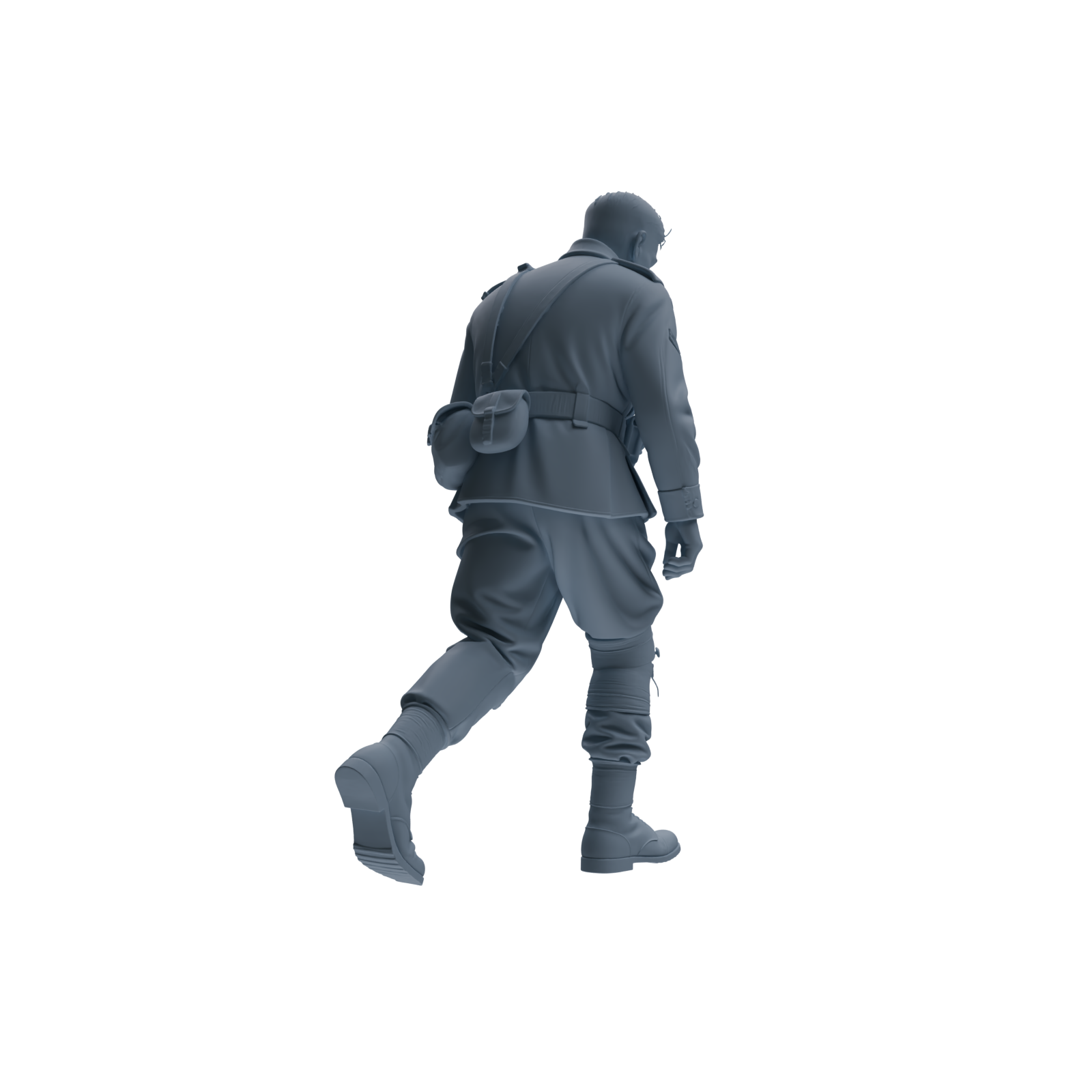 MRY-SFW SSTR181 Miniatures Soldier Model Kit Combat Soldier Pose Modern Model 6 pcs