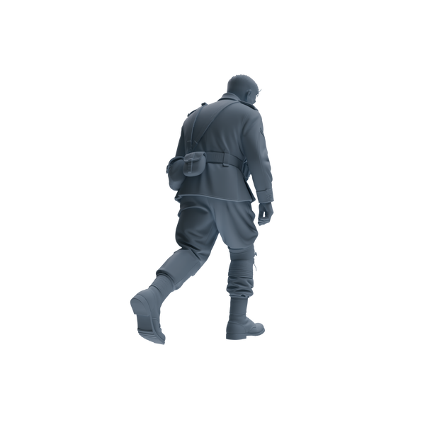 MRY-SFW SSTR181 Miniatures Soldier Model Kit Combat Soldier Pose Modern Model 6 pcs