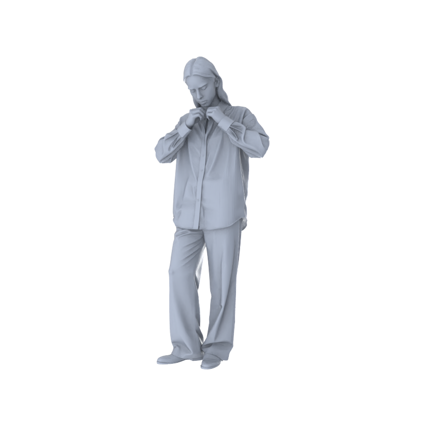 Detail view of MRY-SFW LYTR552 Modern Urban Daily People Life Group of 6 Miniature Car Diorama Figures Scene Props Accessories Resin Model