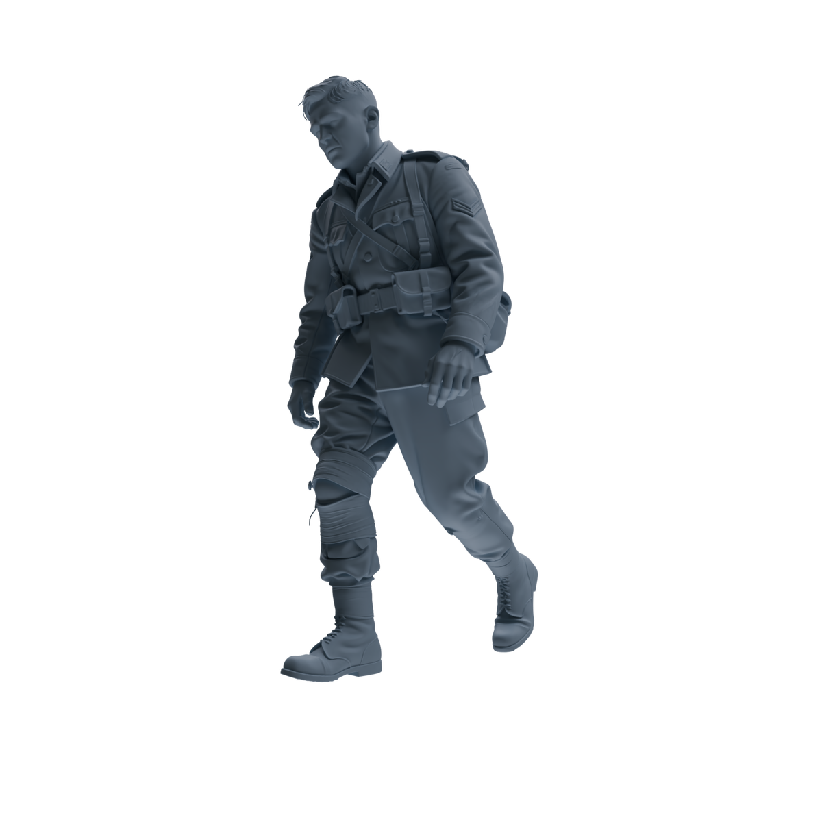 MRY-SFW SSTR181 Miniatures Soldier Model Kit Combat Soldier Pose Modern Model 6 pcs — detail view 18