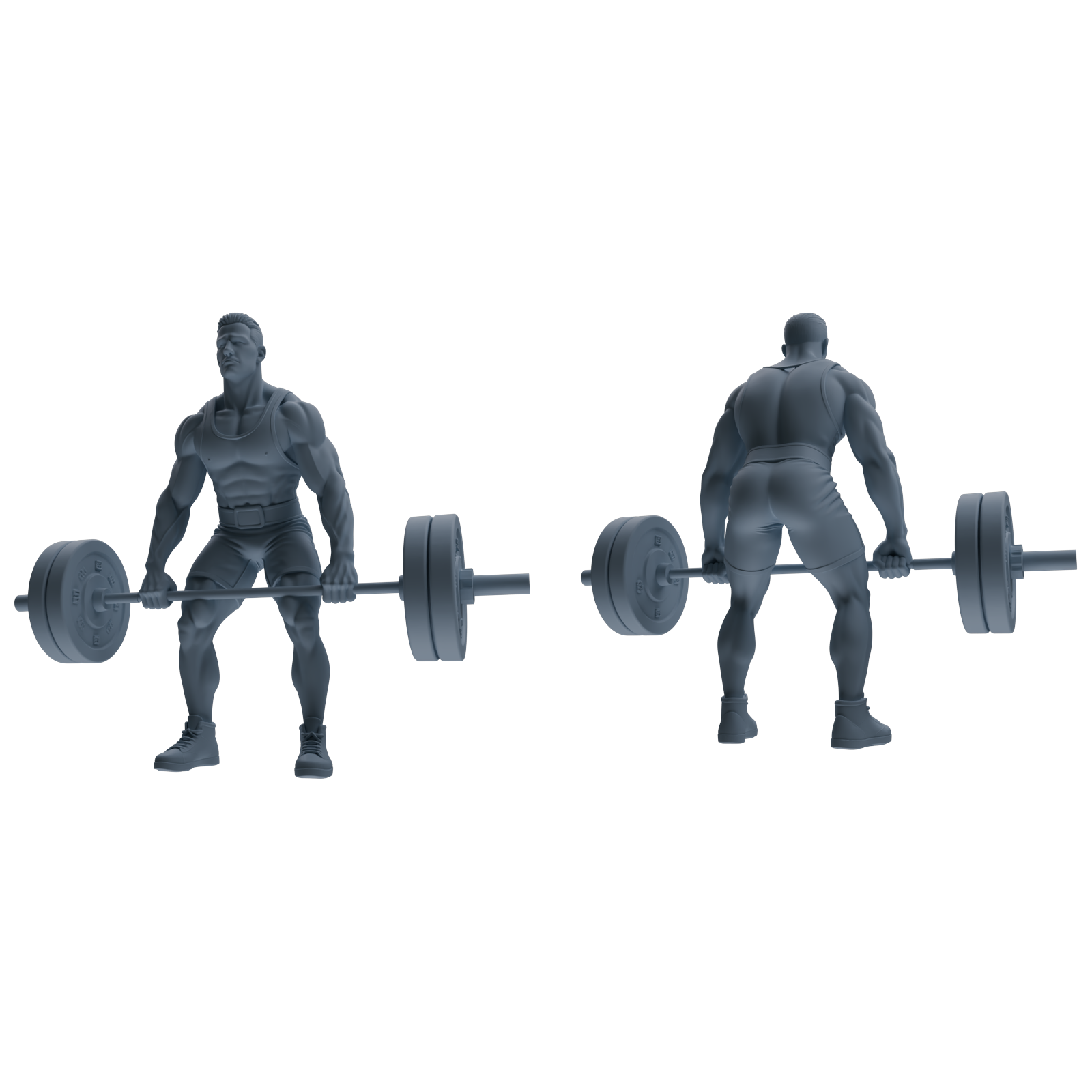Detail view of MRY-SFW LYTR798 Weightlifting Fitness Figure Modern Model 6 pcs Miniature Car Diorama Figures Scene Props Accessories Resin Model