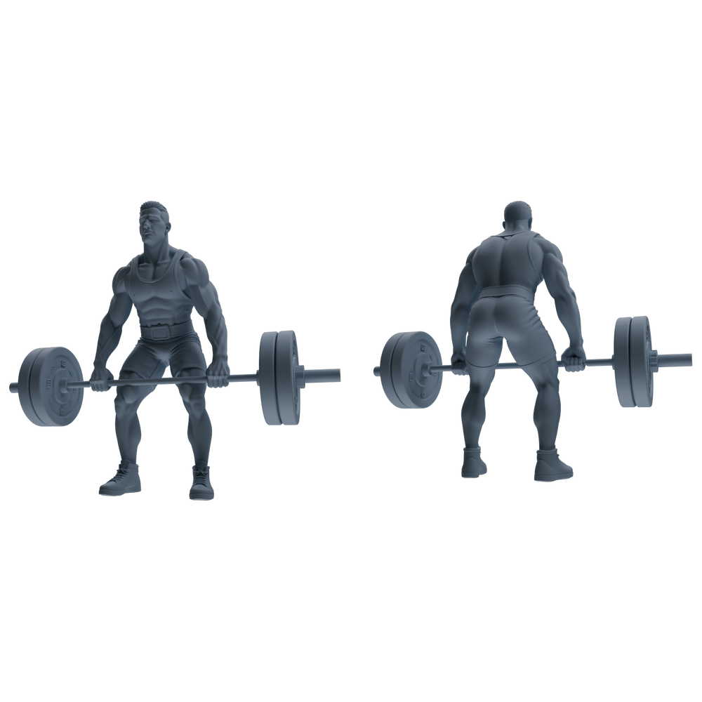 Detail view of MRY-SFW LYTR798 Weightlifting Fitness Figure Modern Model 6 pcs Miniature Car Diorama Figures Scene Props Accessories Resin Model