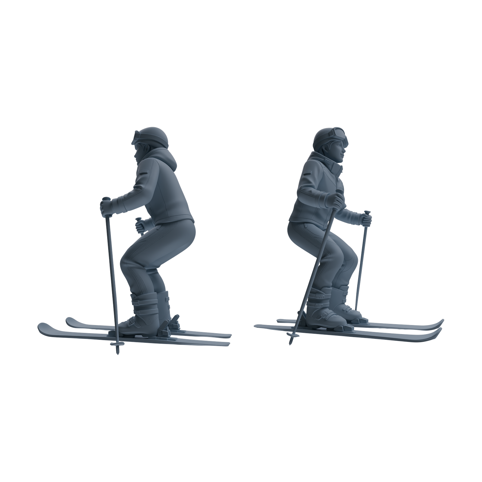 Detail view of MRY-SFW LYTR803 Skiing Figure Modern Model 6 pcs Miniature Car Diorama Figures Scene Props Accessories Resin Model