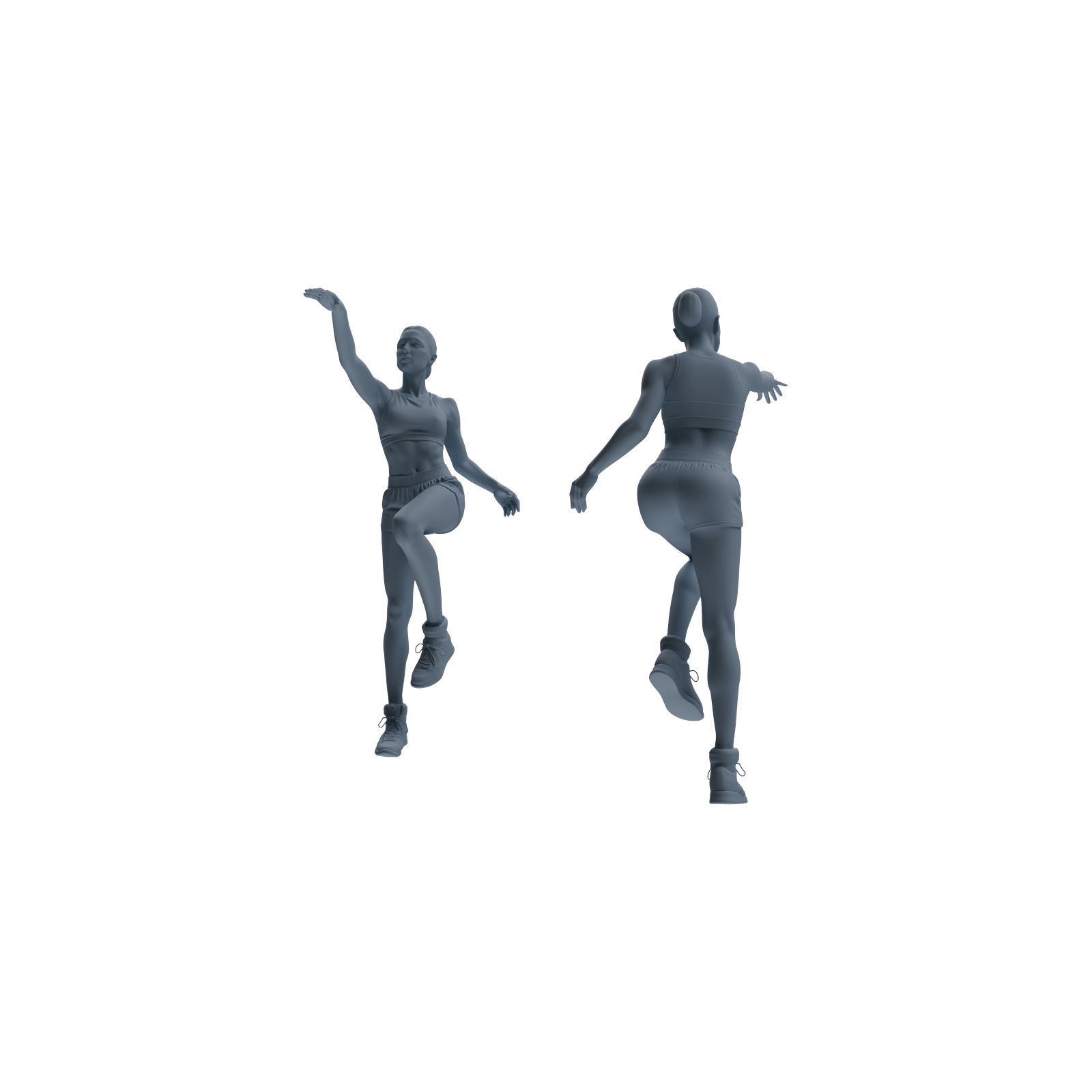 Detail view of MRY-SFW LYTR807 Female Basketball Player Figure Modern Model 6 pcs Miniature Car Diorama Figures Scene Props Accessories Resin Model
