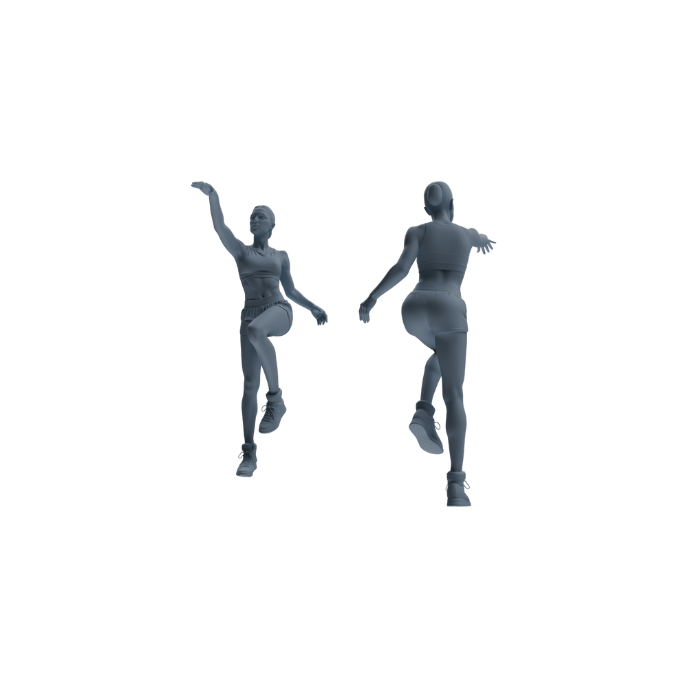 Detail view of MRY-SFW LYTR807 Female Basketball Player Figure Modern Model 6 pcs Miniature Car Diorama Figures Scene Props Accessories Resin Model