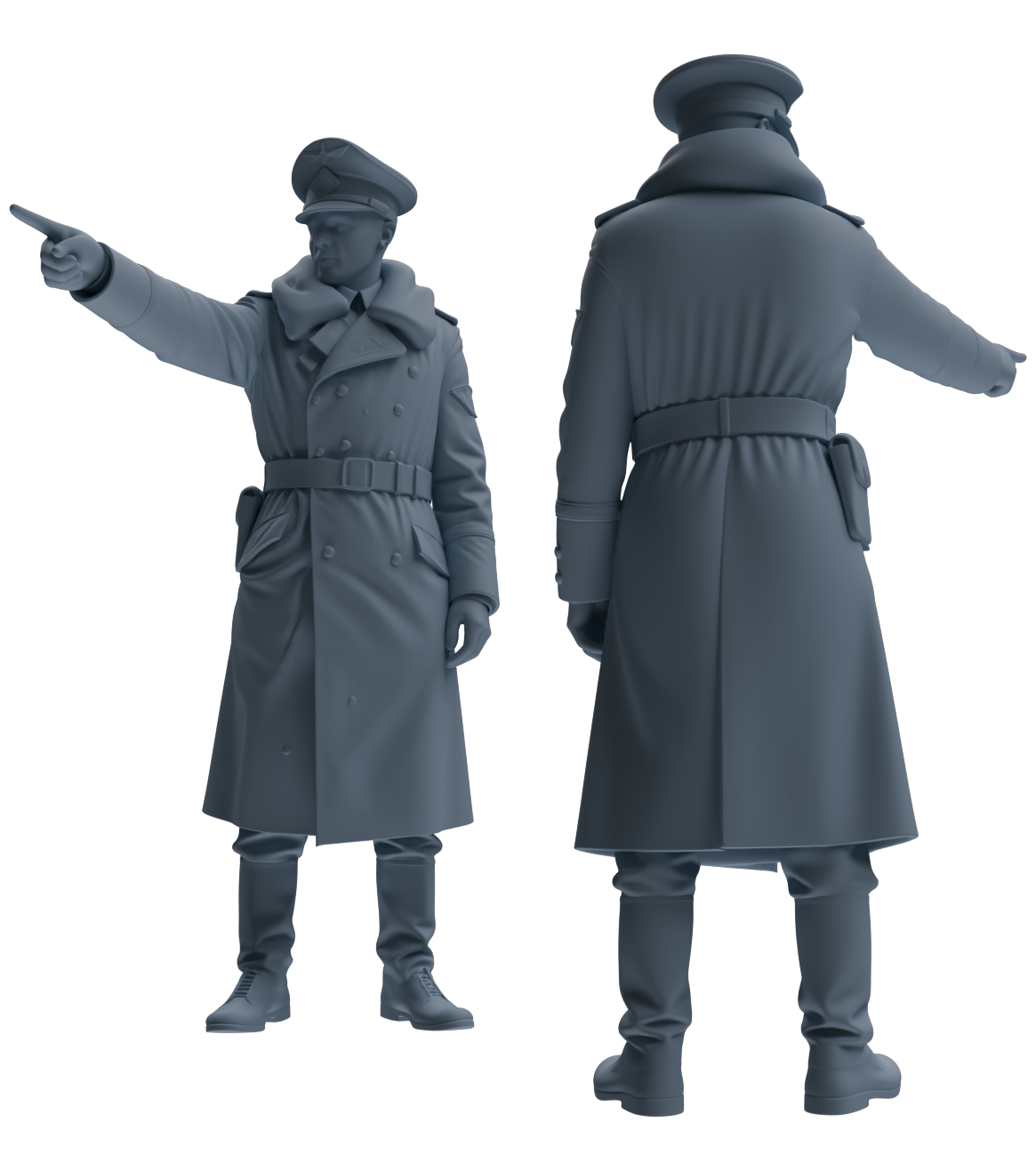 Detail view of MRY-SFW LYGR703 WWII German Army Story Scene Six-Person Physical Training Group Model