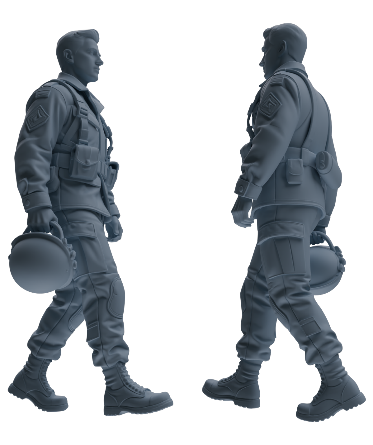 MRY-SFW SSTR199 Multi-Functional Combat Soldier Pose Modern Model 6 pcs
