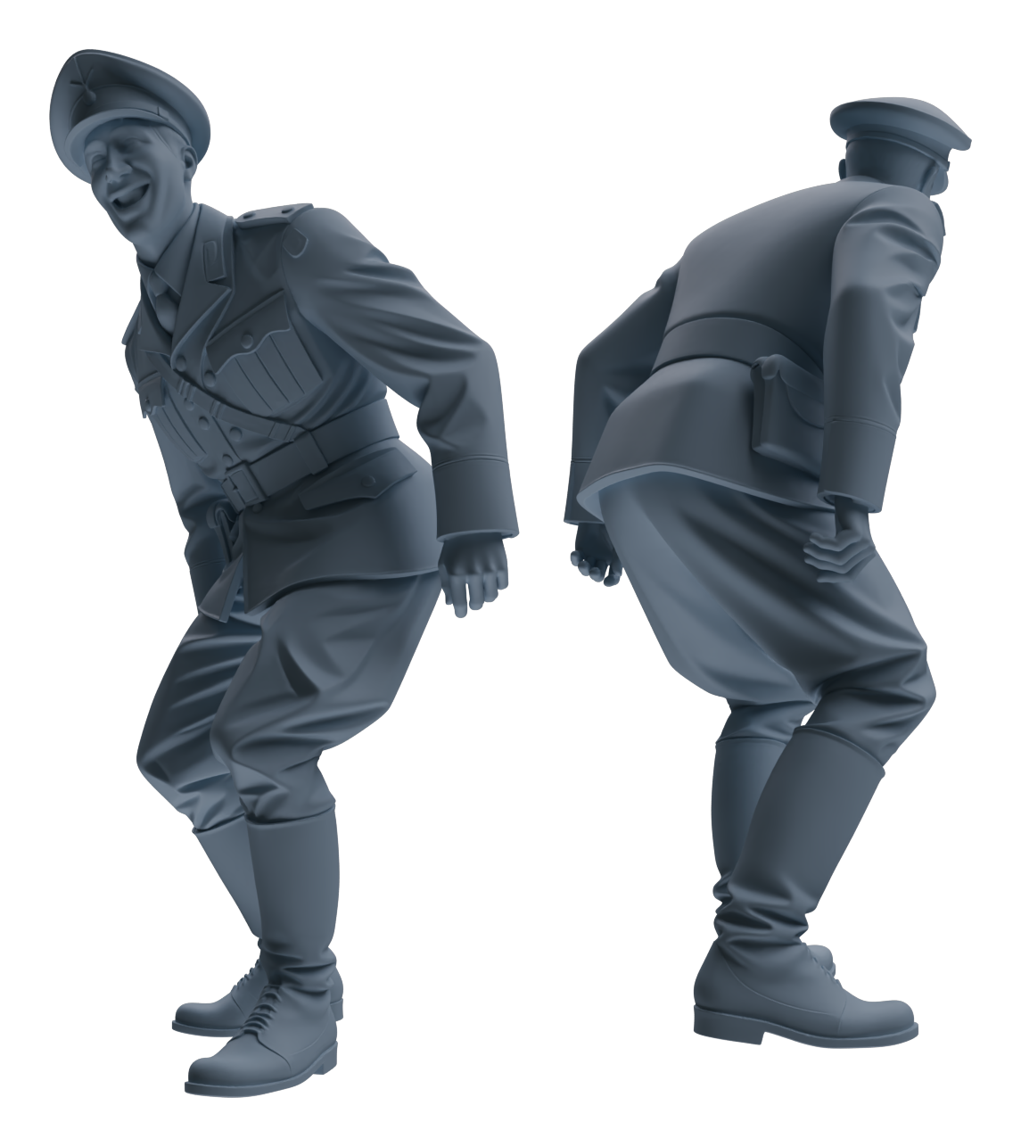 Detail view of MRY-SFW LYGR588 WWII French Army Six-Person Entertainment Group Model