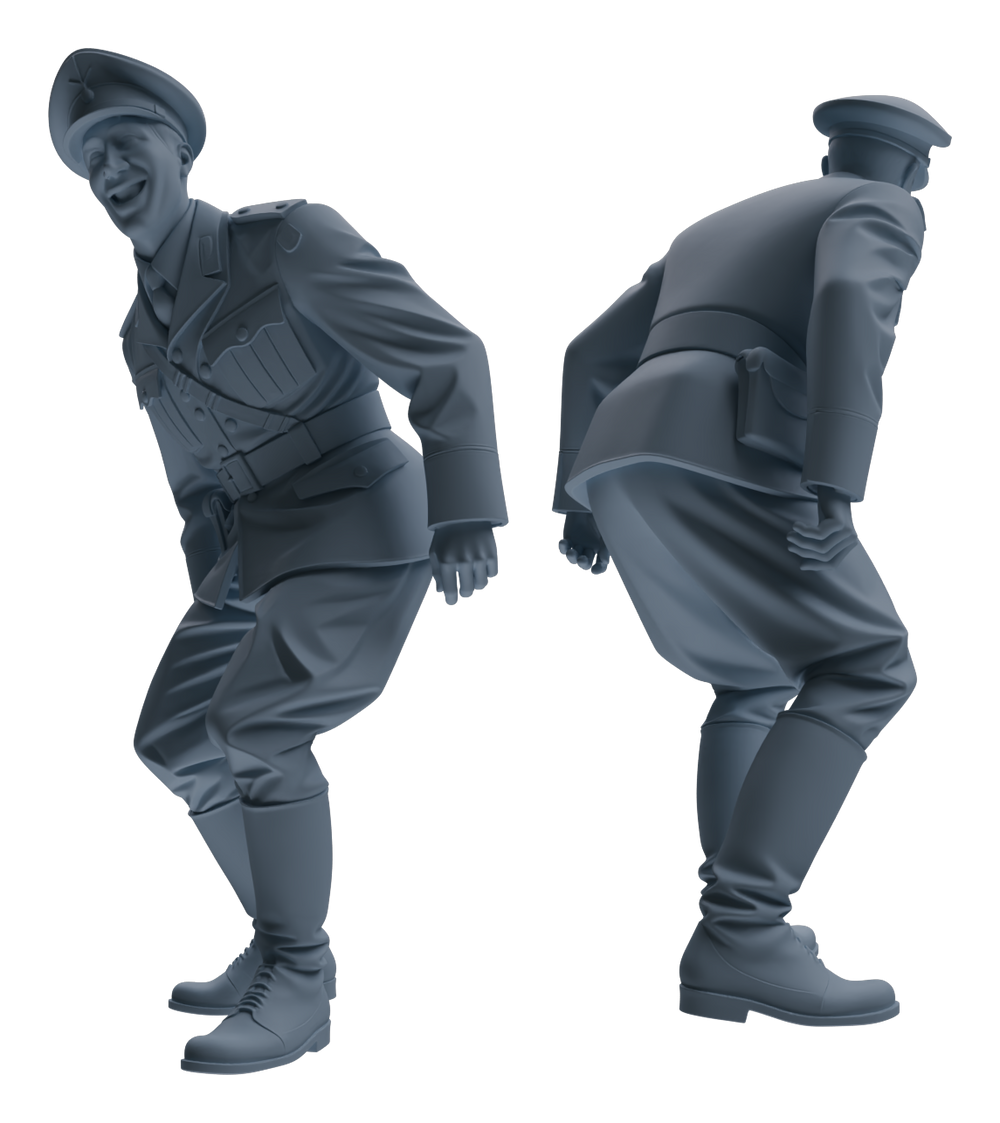 Detail view of MRY-SFW LYGR588 WWII French Army Six-Person Entertainment Group Model