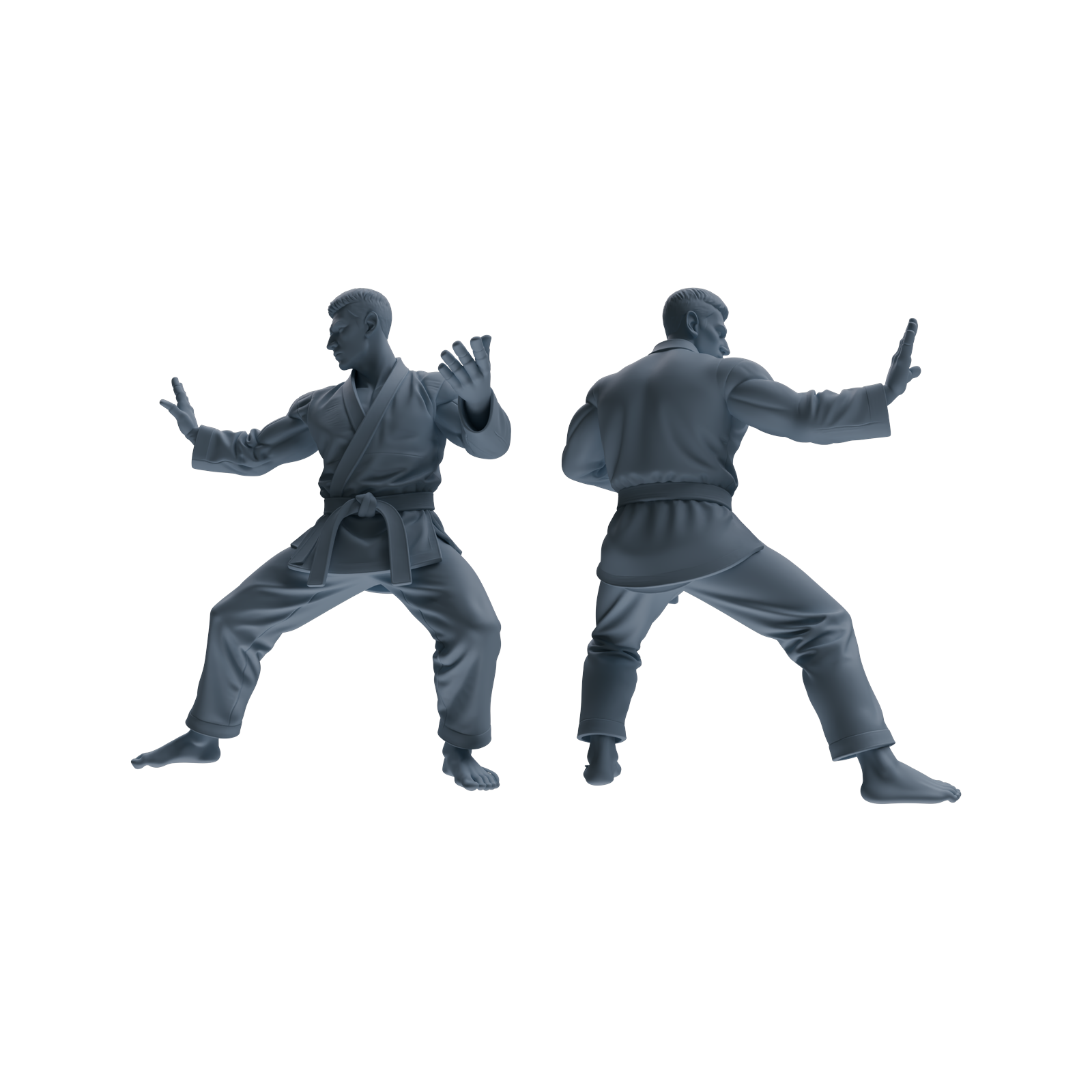Detail view of MRY-SFW LYTR816 Karate Female Athlete Figure Modern Model 6 pcs Miniature Car Diorama Figures Scene Props Accessories Resin Model