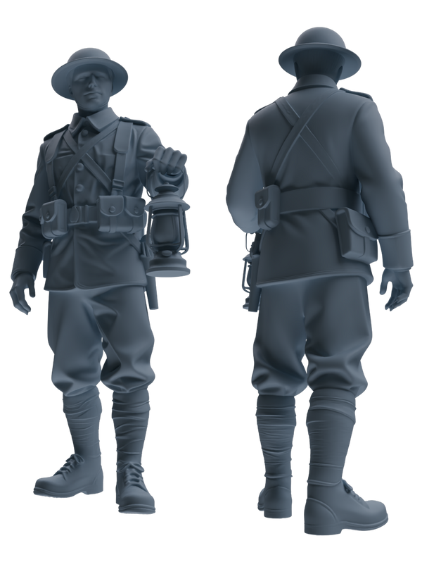 MRY-SFW SSTR177 Miniatures Soldier Model Kit Combat Engineer Soldier Modern Model 6 pcs