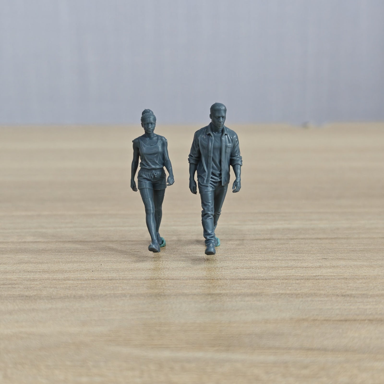 Yao's Studio LYTR338  Unpainted Miniature 6-Piece Urban Figures Set, Ideal for Street Scene & Painting Miniatures Diorama Resin Figures 3D Printed Resin Model Kit by SSMODEL