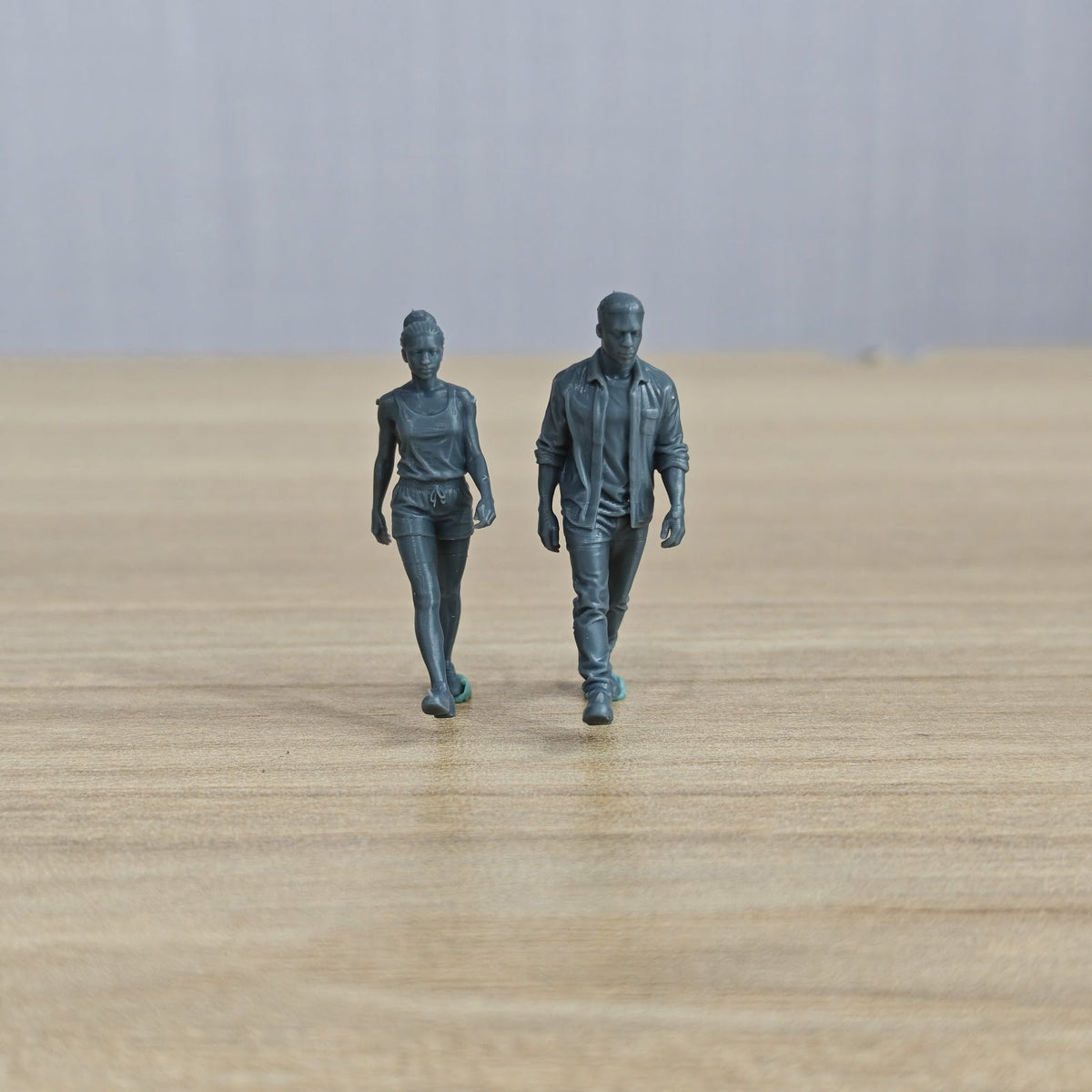 Yao's Studio LYTR338  Unpainted Miniature 6-Piece Urban Figures Set, Ideal for Street Scene & Painting Miniatures Diorama Resin Figures 3D Printed Resin Model Kit by SSMODEL