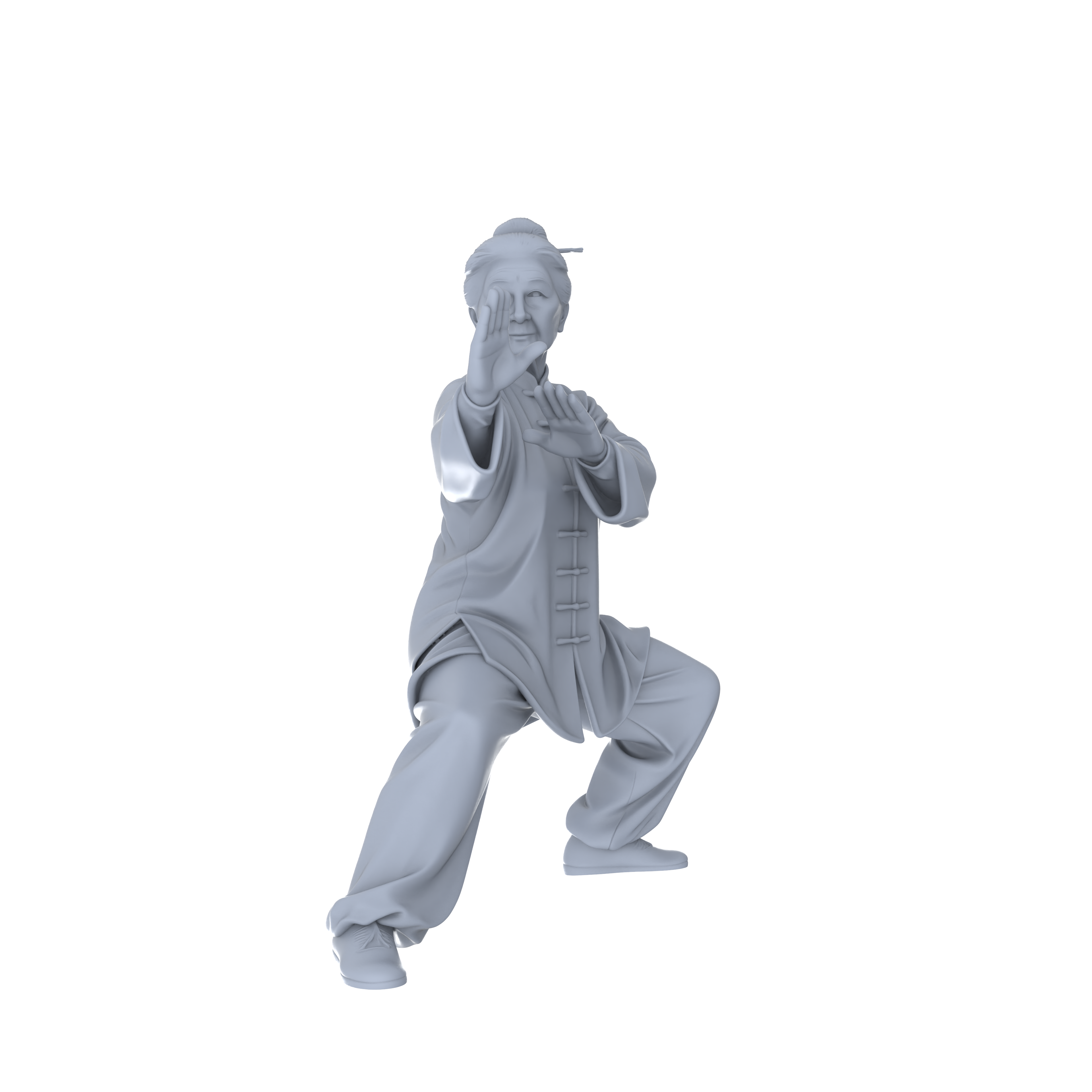 Detail view of Yao's Studio LYTR120  Urban Leisure Sports & Lifestyle Scene Resin Miniature Model 4-Set Set - Sports & Casual Figures Unpainted DIY Model Painting Urban Scene Decor 1set Model