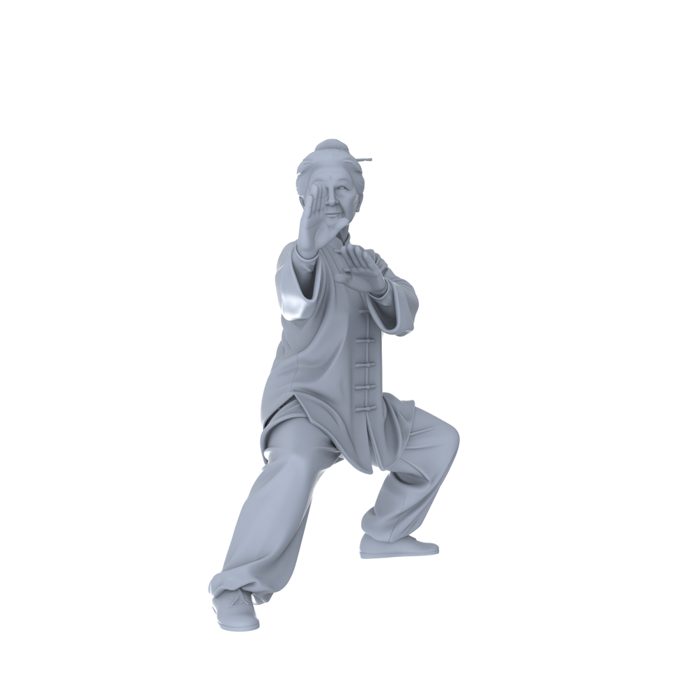 Detail view of Yao's Studio LYTR120  Urban Leisure Sports & Lifestyle Scene Resin Miniature Model 4-Set Set - Sports & Casual Figures Unpainted DIY Model Painting Urban Scene Decor 1set Model