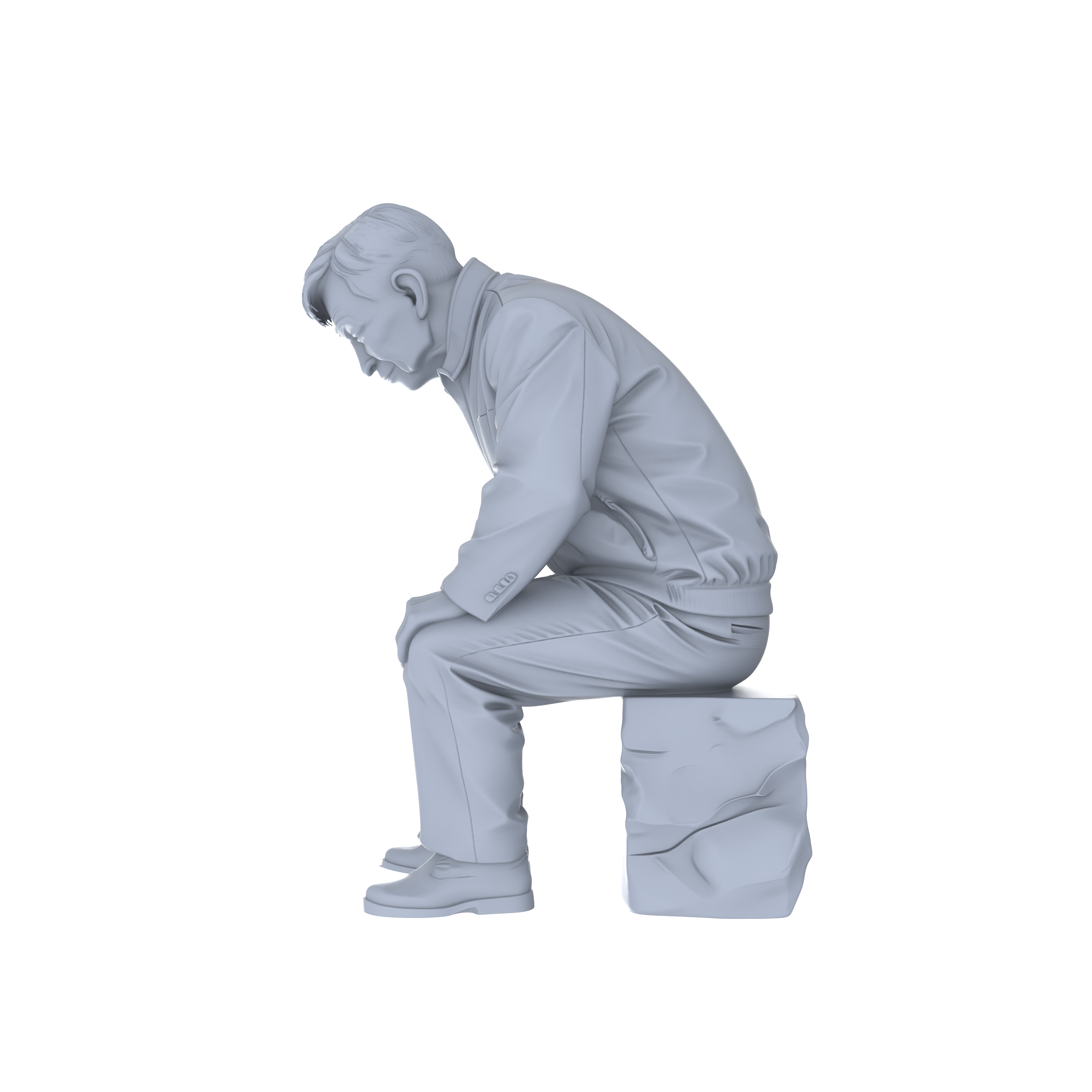Detail view of Yao's Studio LYTR129  Retro Chinese Chess Player Miniature Set Elderly Figurines for Sand Table Scene Decoration 1set Model