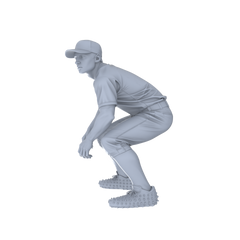 Detail view of Yao's Studio LYTR131  Baseball Game Scene Resin Miniature Model 3-Figure Set - Baseball Player Figures Unpainted DIY Model Painting Sports Scene Decor 1set Model