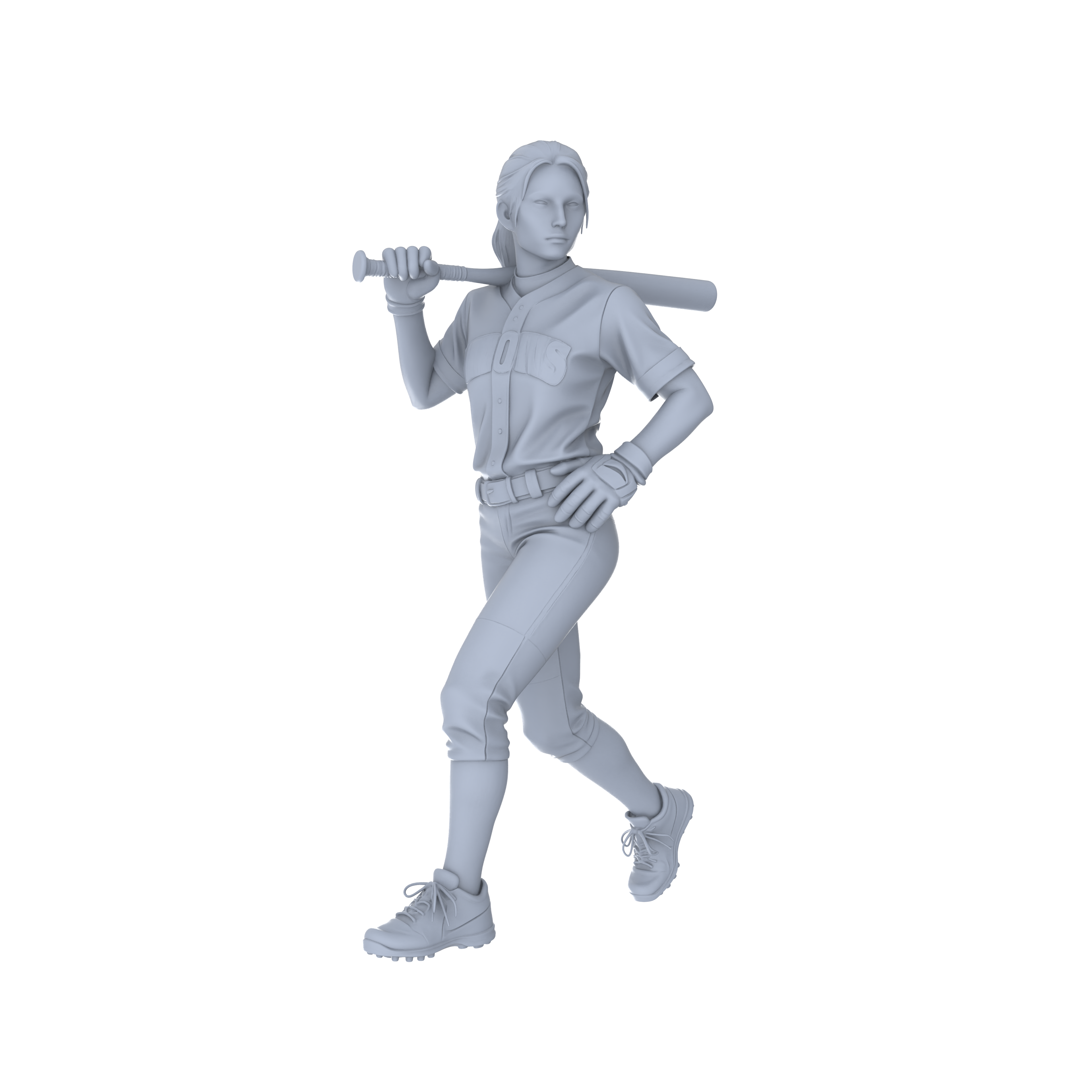 Detail view of Yao's Studio LYTR131  Baseball Game Scene Resin Miniature Model 3-Figure Set - Baseball Player Figures Unpainted DIY Model Painting Sports Scene Decor 1set Model
