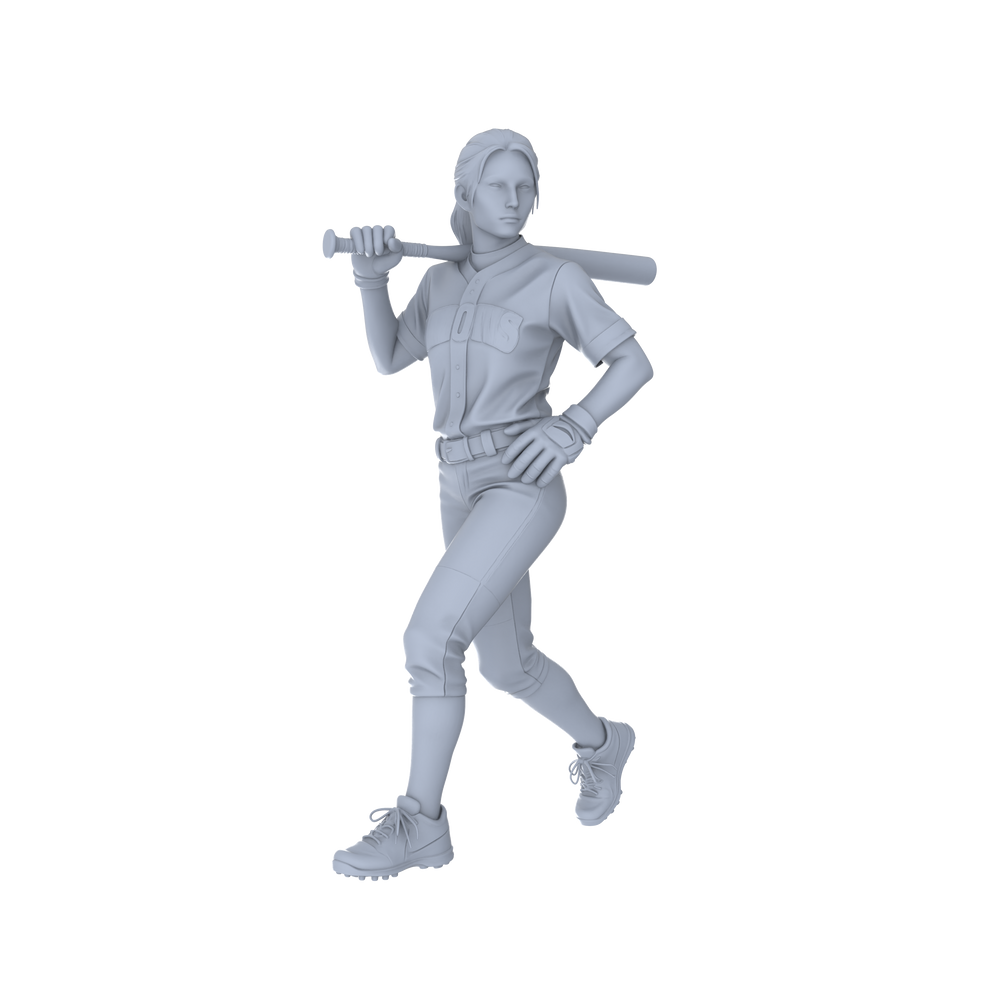 Detail view of Yao's Studio LYTR131  Baseball Game Scene Resin Miniature Model 3-Figure Set - Baseball Player Figures Unpainted DIY Model Painting Sports Scene Decor 1set Model