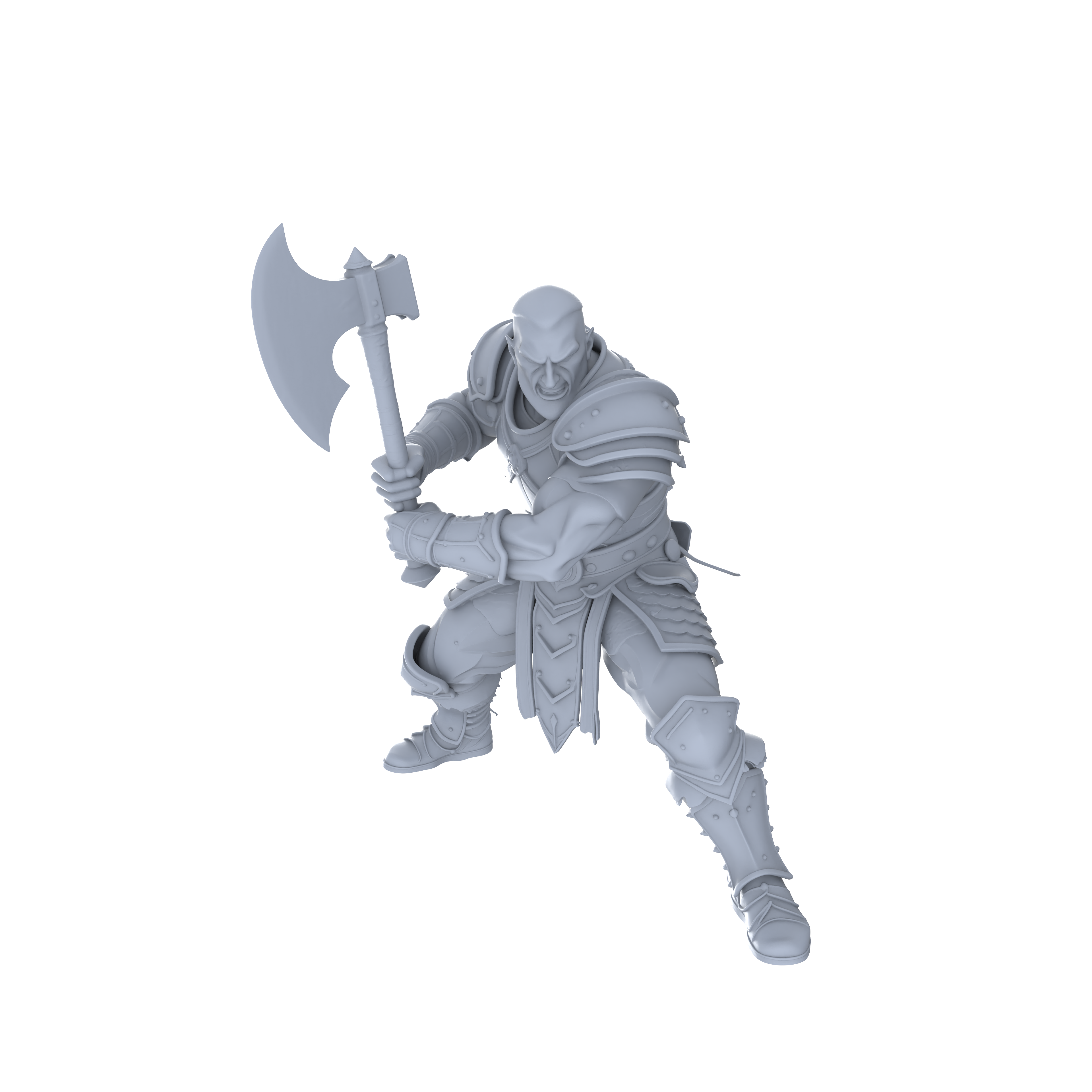 Detail view of MRY-SFW LYGR042 Medieval, Berserker, Magic Theme, Wargame, Resin Blank Model, Fantasy Theme, Wargaming Miniatures, Scenic Figures, Handmade Figure, Hand-painted S Scale Model