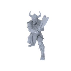 Detail view of MRY-SFW LYGR042 Medieval, Berserker, Magic Theme, Wargame, Resin Blank Model, Fantasy Theme, Wargaming Miniatures, Scenic Figures, Handmade Figure, Hand-painted S Scale Model