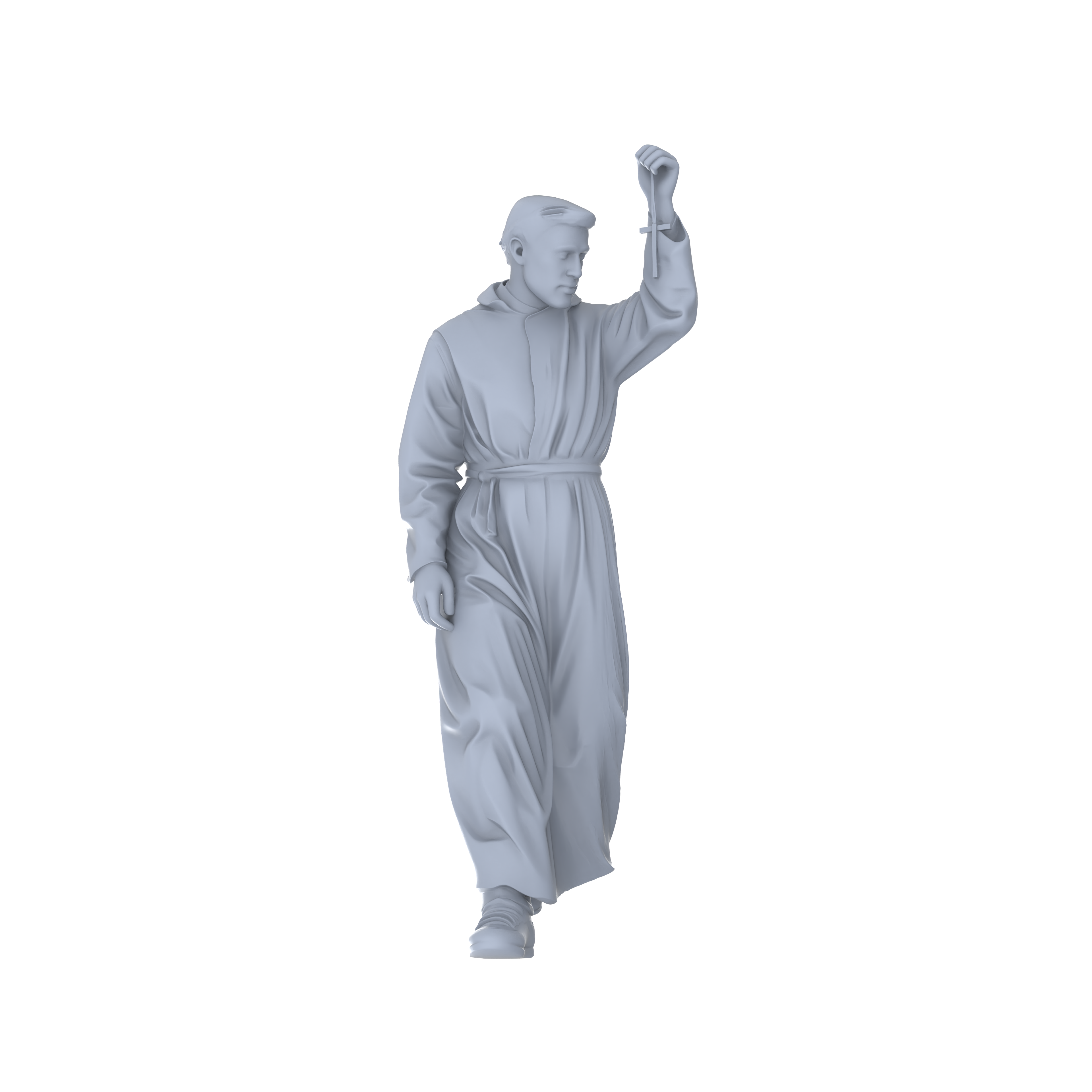 Detail view of MRY-SFW LYGR056 Medieval, Magic Theme, Wargame, Resin Blank Model, Fantasy Theme, Miniature Figure, Scene Character, Figure, Hand-painted S Scale Model