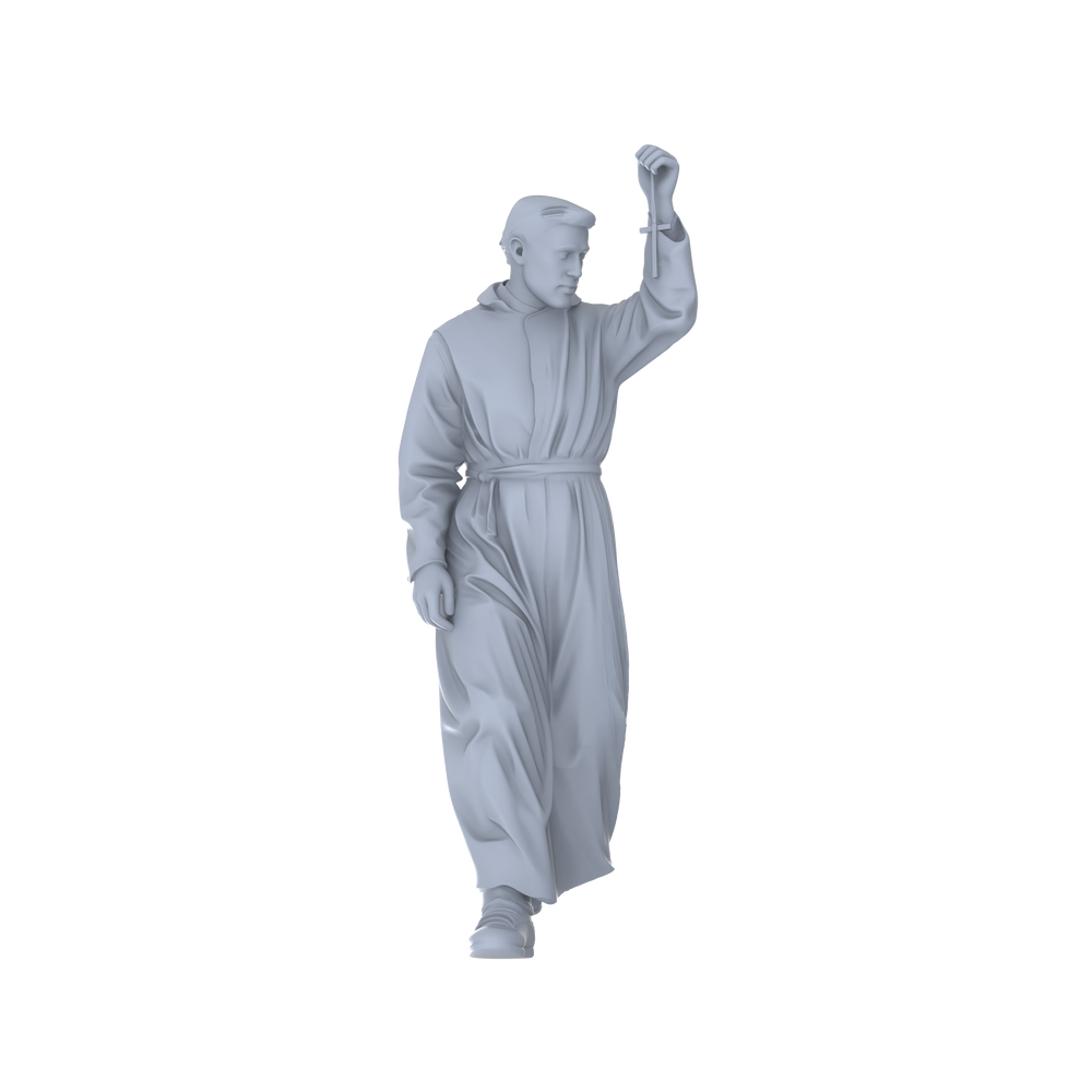 Detail view of MRY-SFW LYGR056 Medieval, Magic Theme, Wargame, Resin Blank Model, Fantasy Theme, Miniature Figure, Scene Character, Figure, Hand-painted S Scale Model