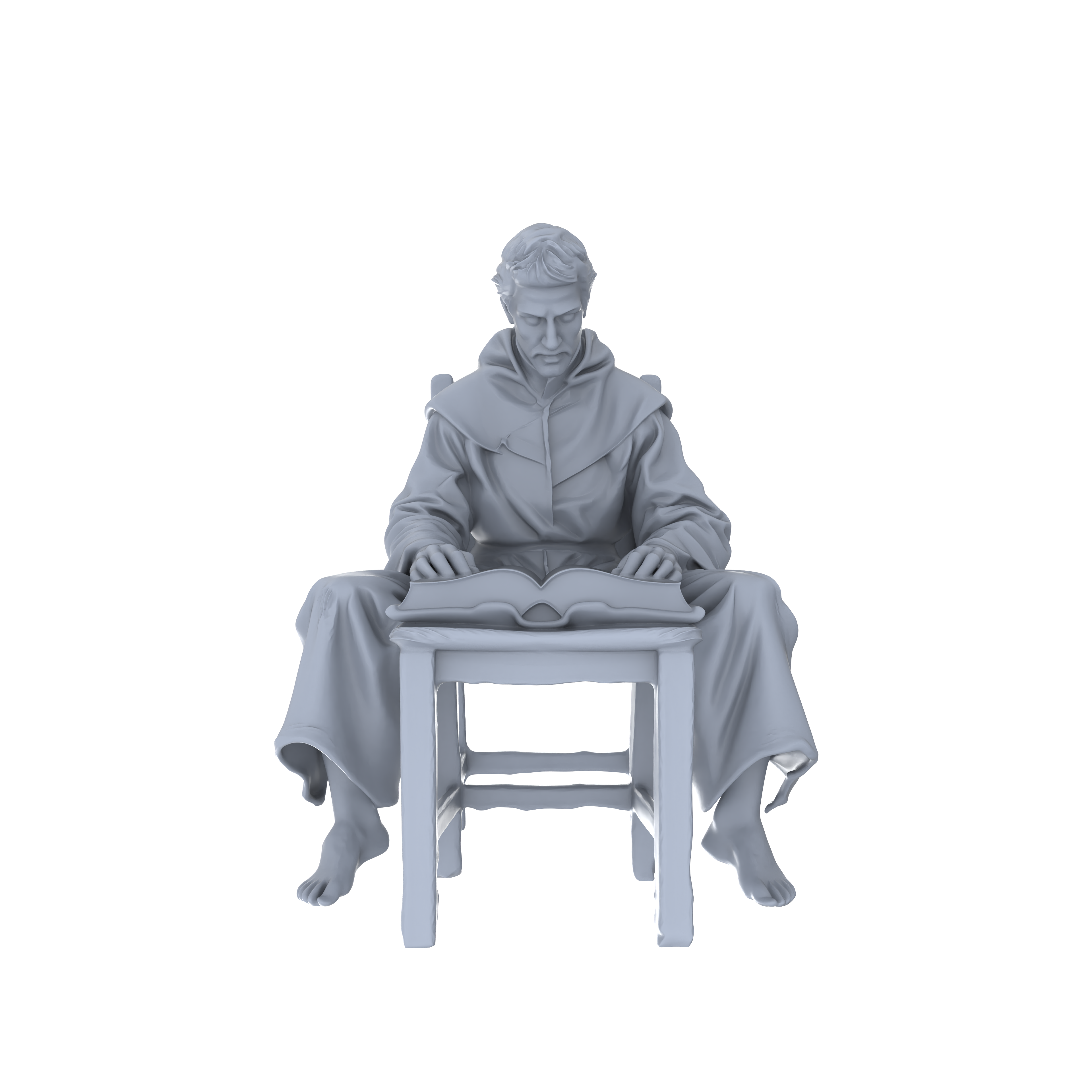 Detail view of MRY-SFW LYGR056 Medieval, Magic Theme, Wargame, Resin Blank Model, Fantasy Theme, Miniature Figure, Scene Character, Figure, Hand-painted S Scale Model