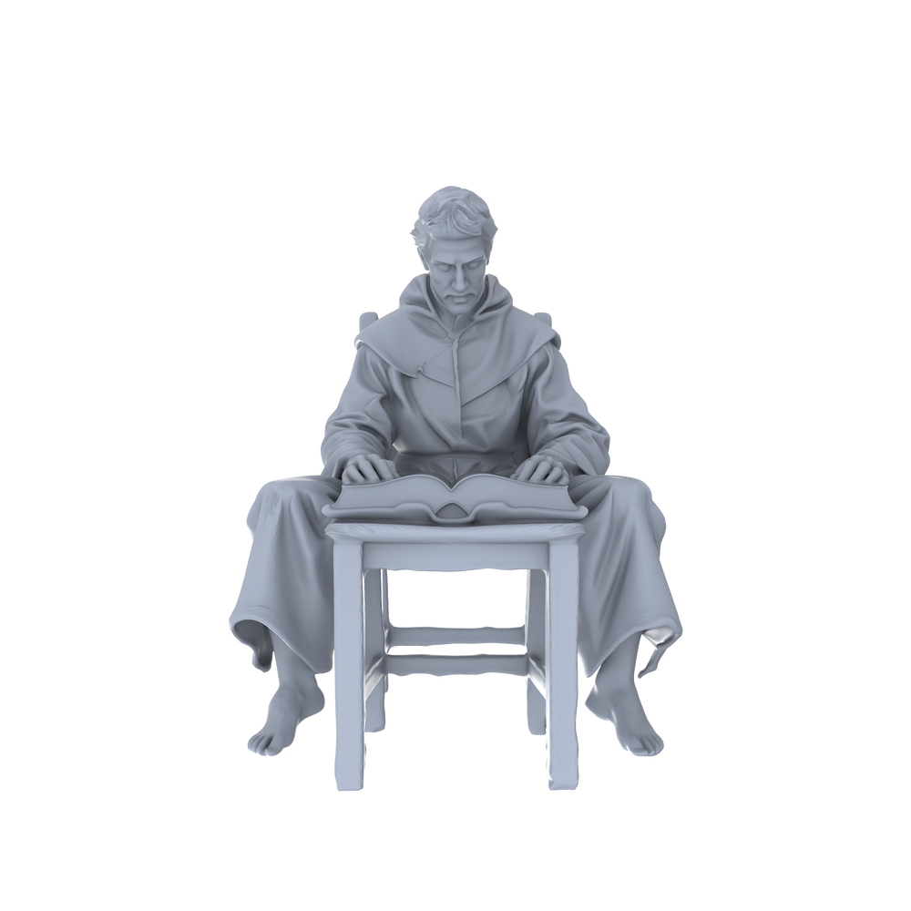 Detail view of MRY-SFW LYGR056 Medieval, Magic Theme, Wargame, Resin Blank Model, Fantasy Theme, Miniature Figure, Scene Character, Figure, Hand-painted S Scale Model